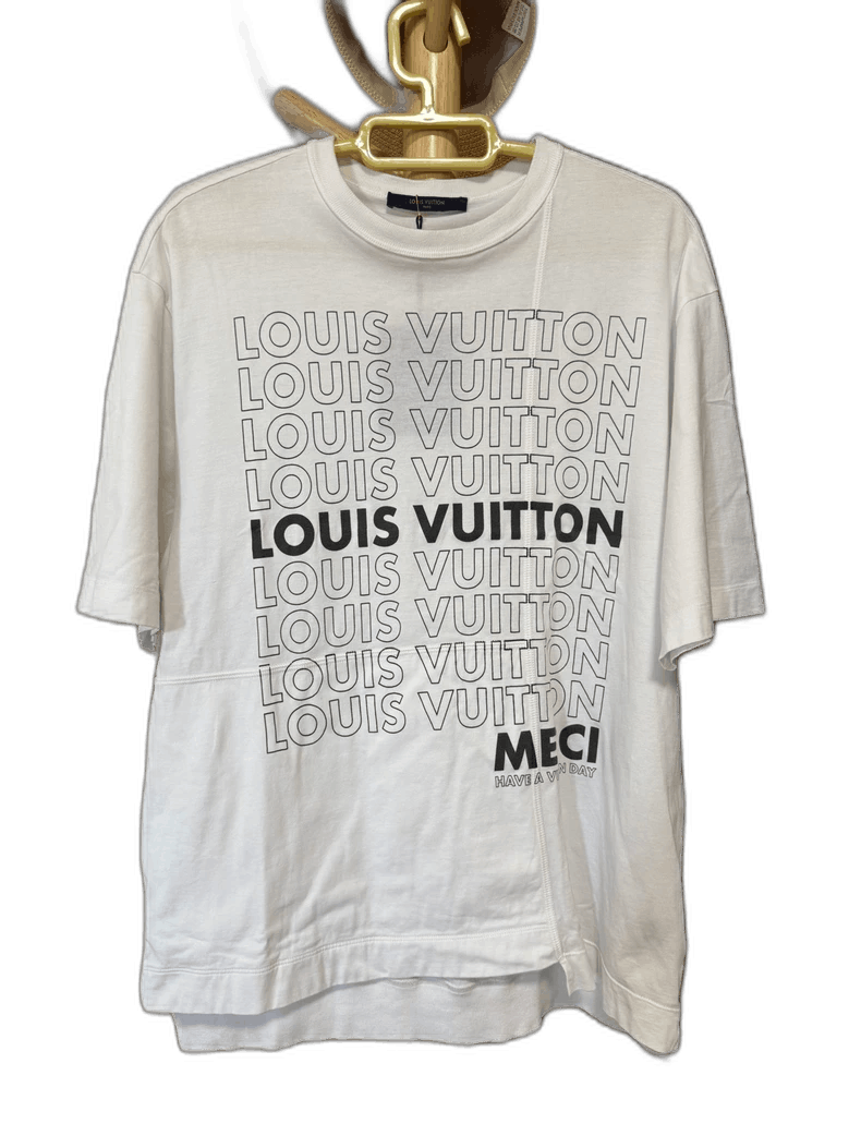 Louis Vuitton Louis Vuitton Louis Vuitton Short Sleeve TShirt with Logo- Size US S / EU 44-46 / 1 - 1 Thumbnail