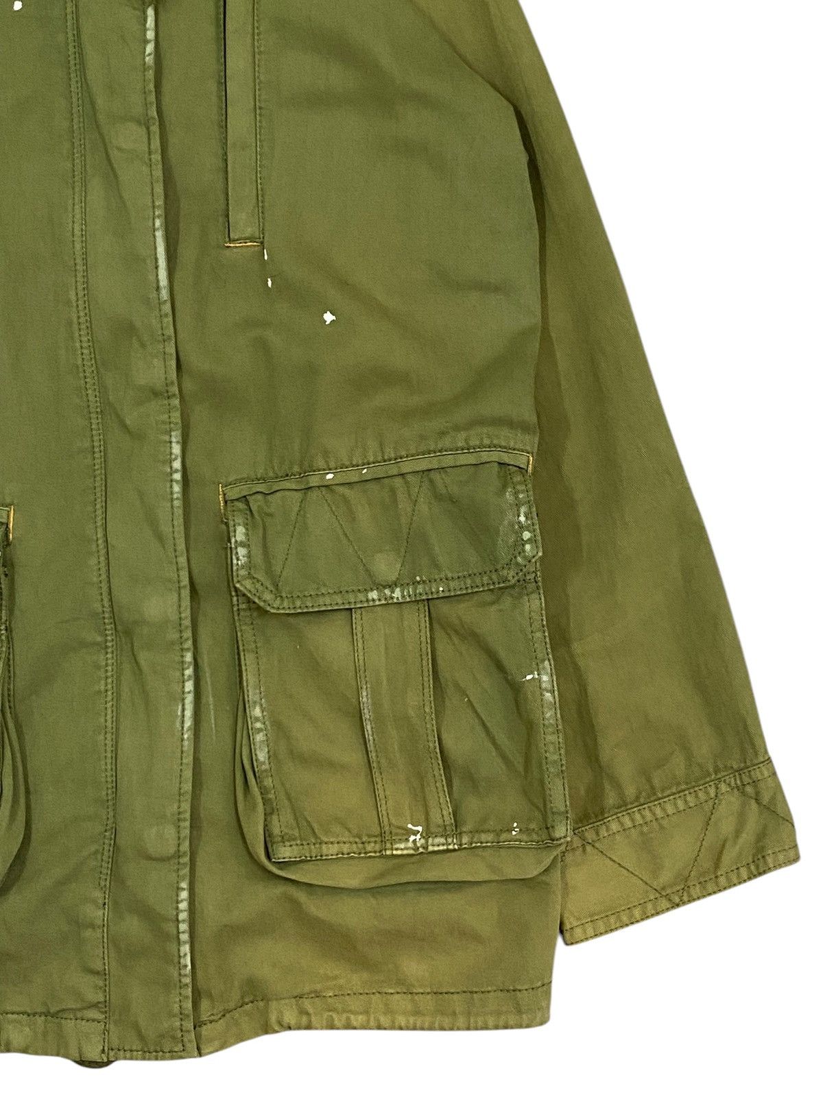 Japanese Brand Olive Green Utility Jacket with Front Pockets and Hood Size US M / EU 48-50 / 2 - 6 Thumbnail