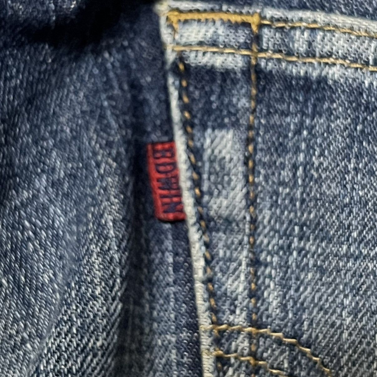 Edwin × Japanese Brand Edwin 503 Gore Windstoper Distressed Denim Jeans Size US 30 / EU 46 - 19 Thumbnail
