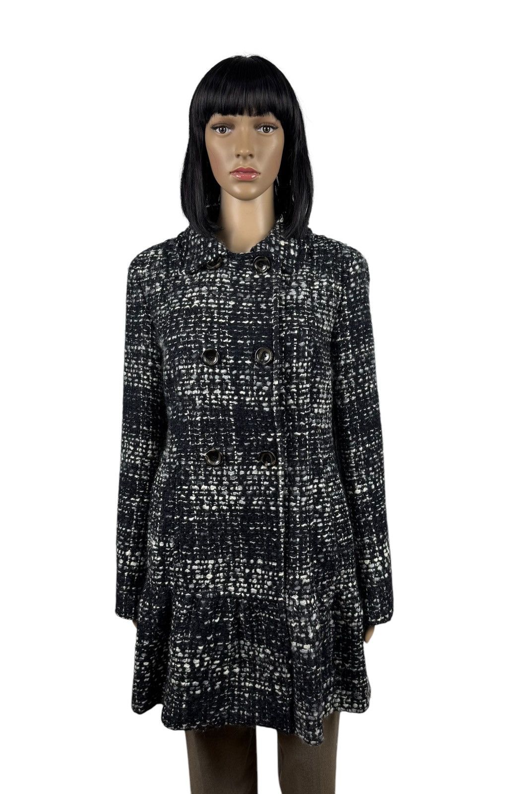 Weekend Max Mara Weekend Max Mara Wool Woven Knit Coat Pleated size US10 IT44 Size L / US 10 / IT 46 - 1 Thumbnail