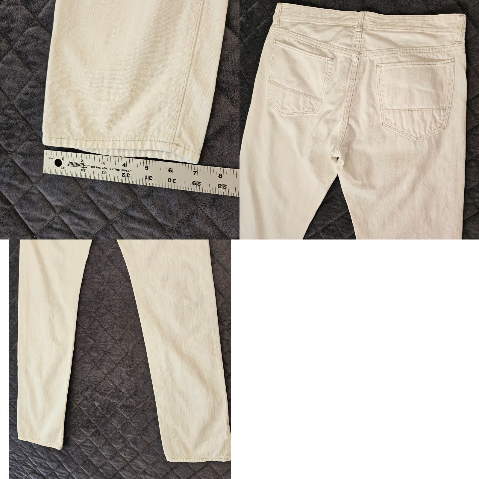 Banana Republic VINTAGE Banana Republic Straight Leg Jeans Men's 31 x 32 Heritage White Size US 31 - 8 Thumbnail