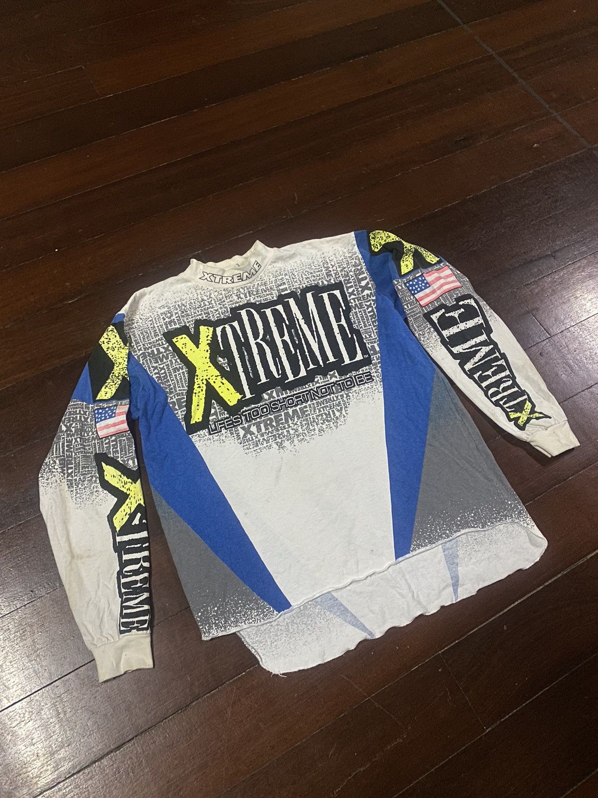 Vintage FIRE 🔥 VINTAGE 90s XTREME LIFES TOO SHORT NOT TO BE Size US M / EU 48-50 / 2 - 3 Thumbnail