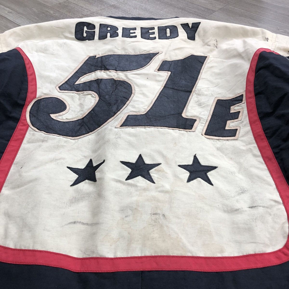 Vintage Vintage GREEDY 51 M.C.G Racing Motorcycle Bikers Jacket Size US L / EU 52-54 / 3 - 5 Thumbnail