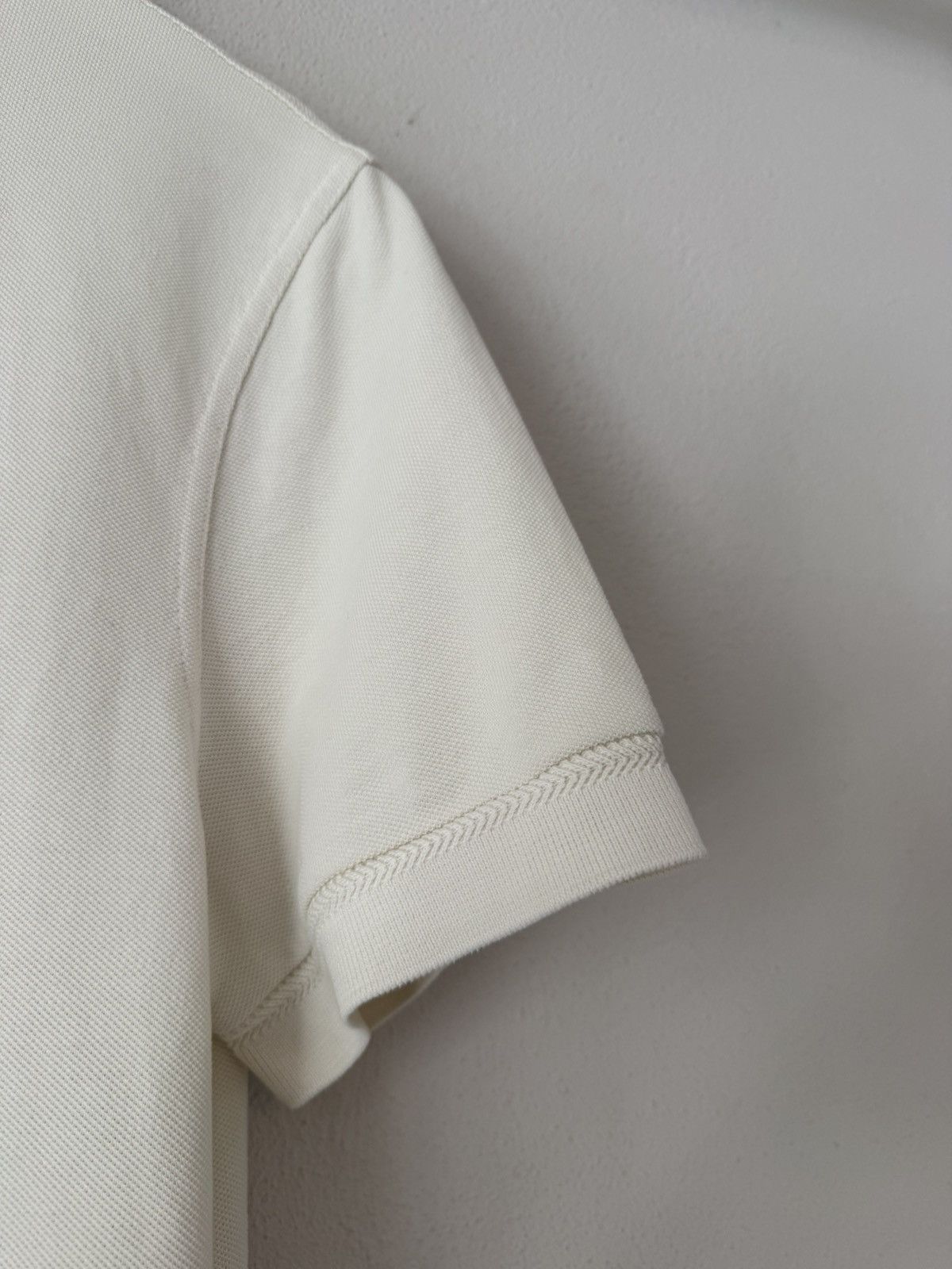 Tom Ford Tom Ford Classic Ivory Piqué Polo Shirt Size US M / EU 48-50 / 2 - 5 Thumbnail