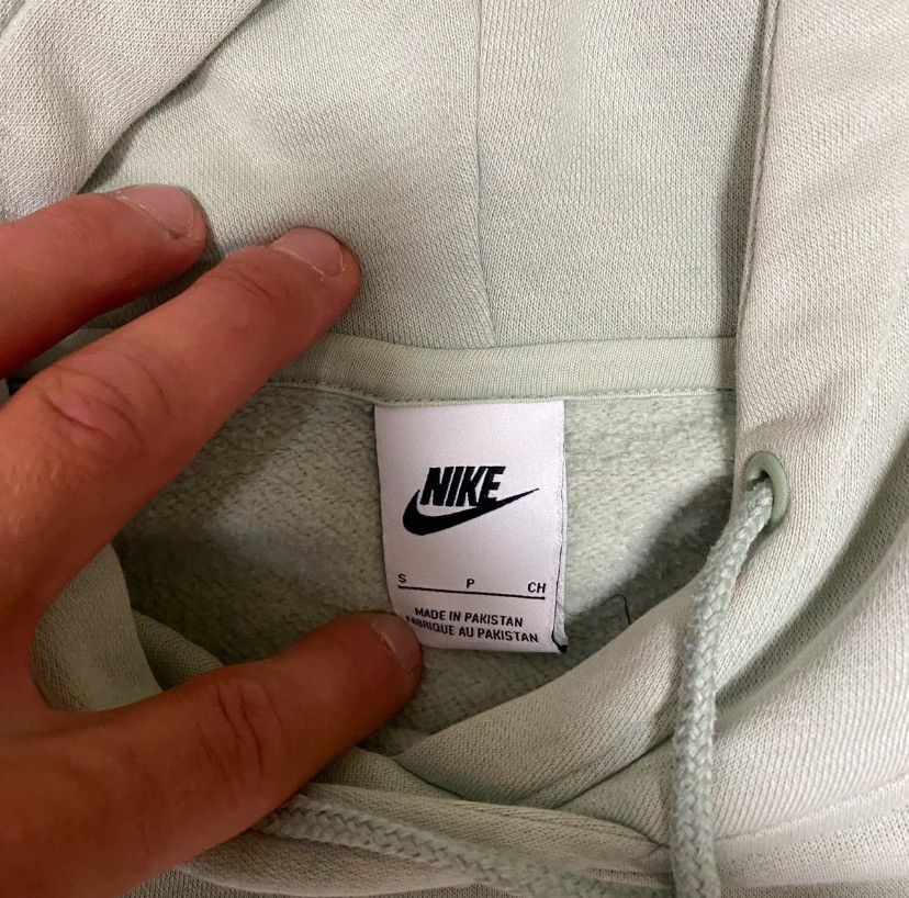 Nike Y2K Nike centre swoosh teal boxy hoodie Size US M / EU 48-50 / 2 - 4 Thumbnail