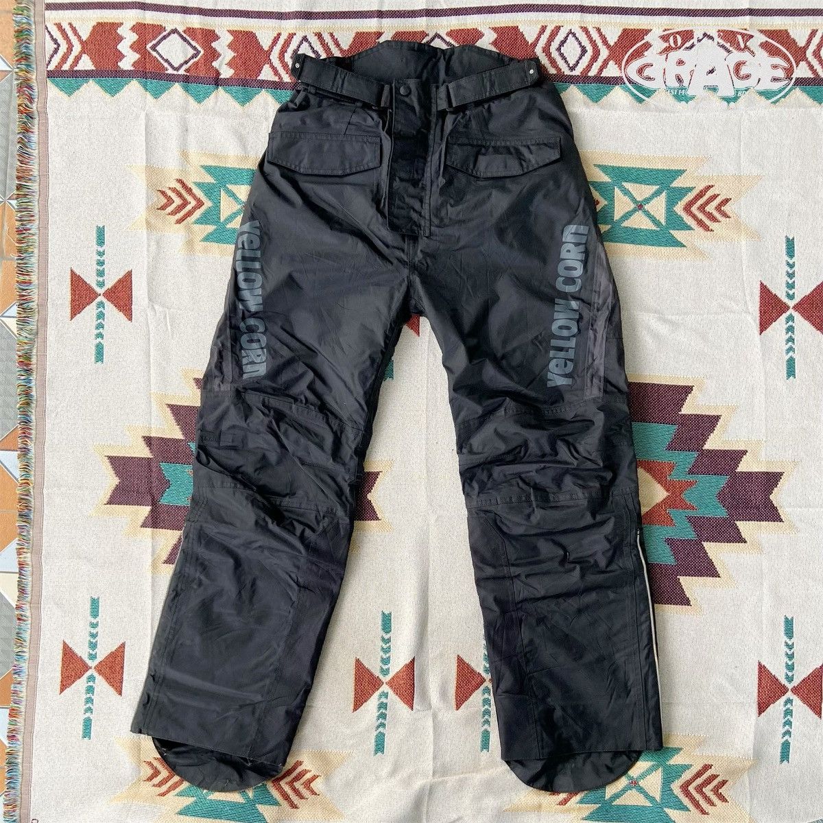 image of Gear For Sports x Moto Yellow Corn Motorcross Equipment Safety Pants Riders in Black (Size 32)