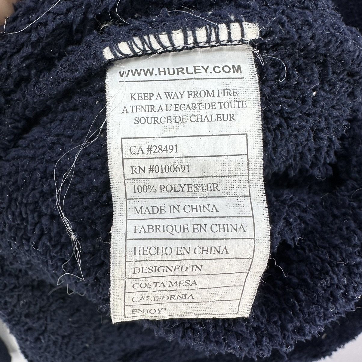 Hurley Hurley Fleece Zipper Sweater Hoodie Size US M / EU 48-50 / 2 - 15 Thumbnail