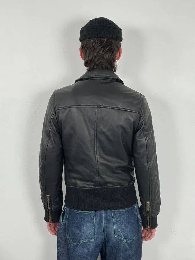 Dolce & Gabbana 2000s Dolce & Gabbana Multi-Zip Black Leather Jacket Size US M / EU 48-50 / 2 - 3 Thumbnail