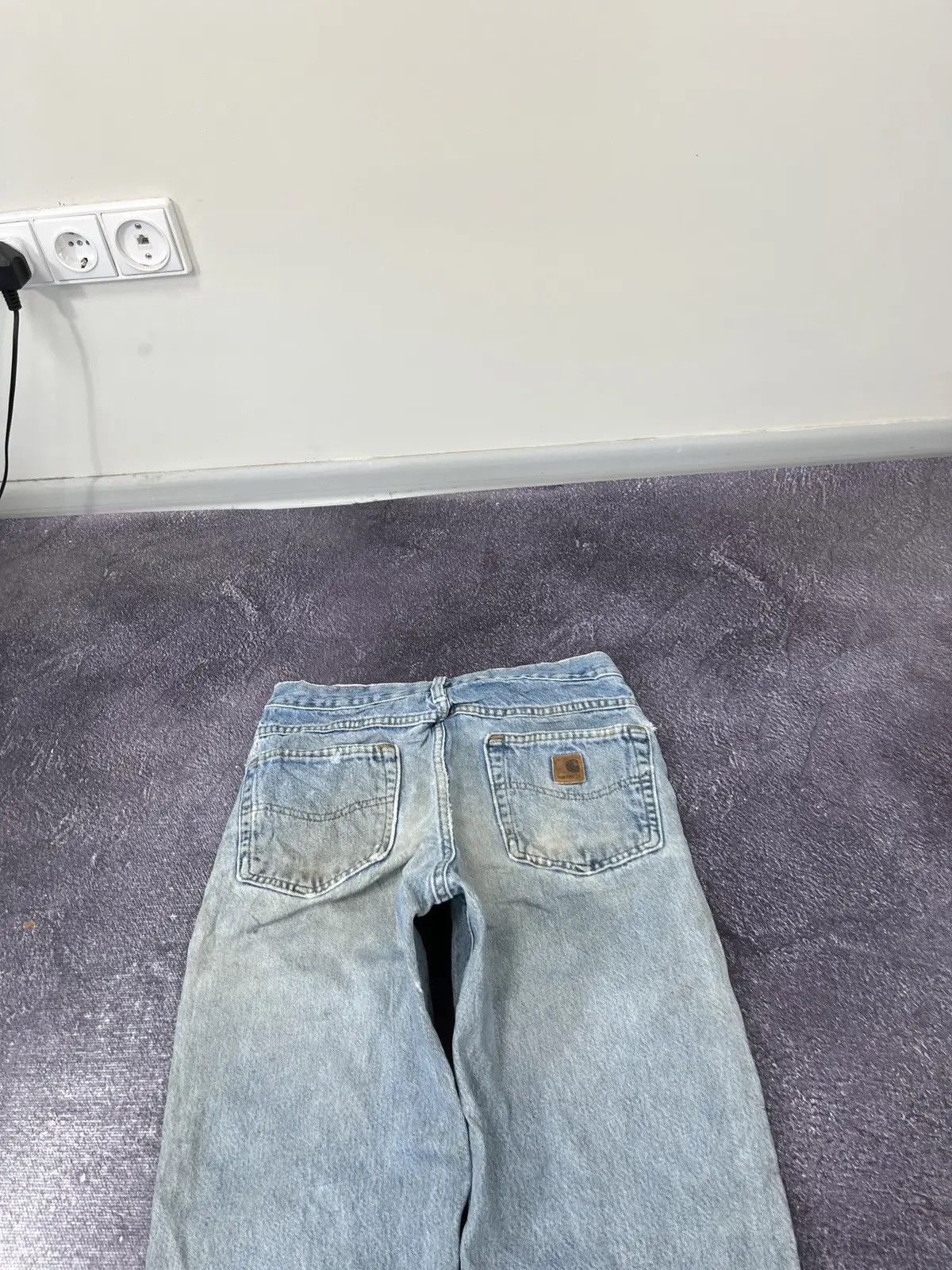Carhartt Vintage 90s Carhartt Washed Distressed Work Hype Jeans Size US 30 / EU 46 - 4 Thumbnail