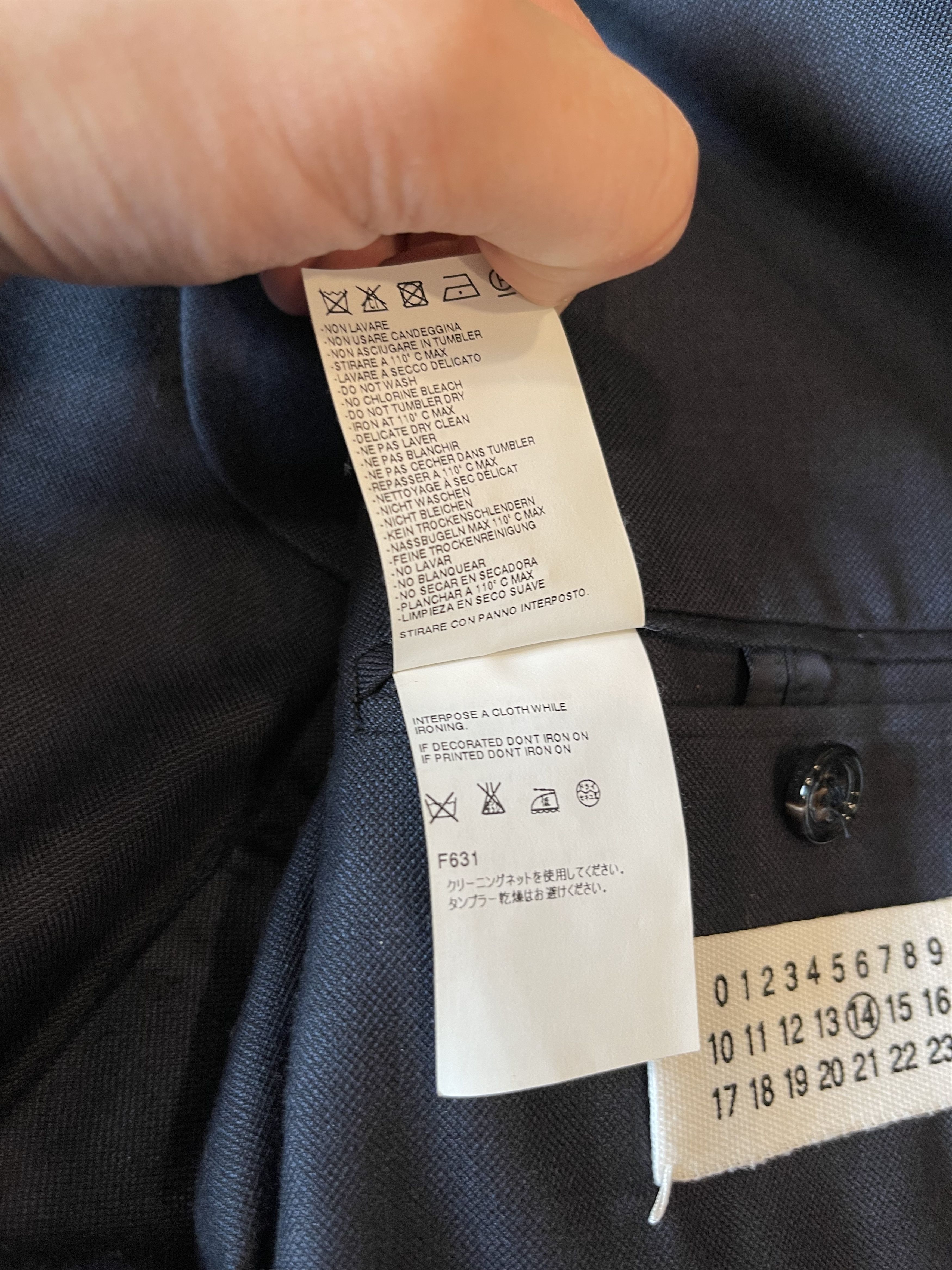 Maison Margiela MAISON MARTIN MARGIELA - NAVY WOOL JACKET Size US M / EU 48-50 / 2 - 10 Thumbnail