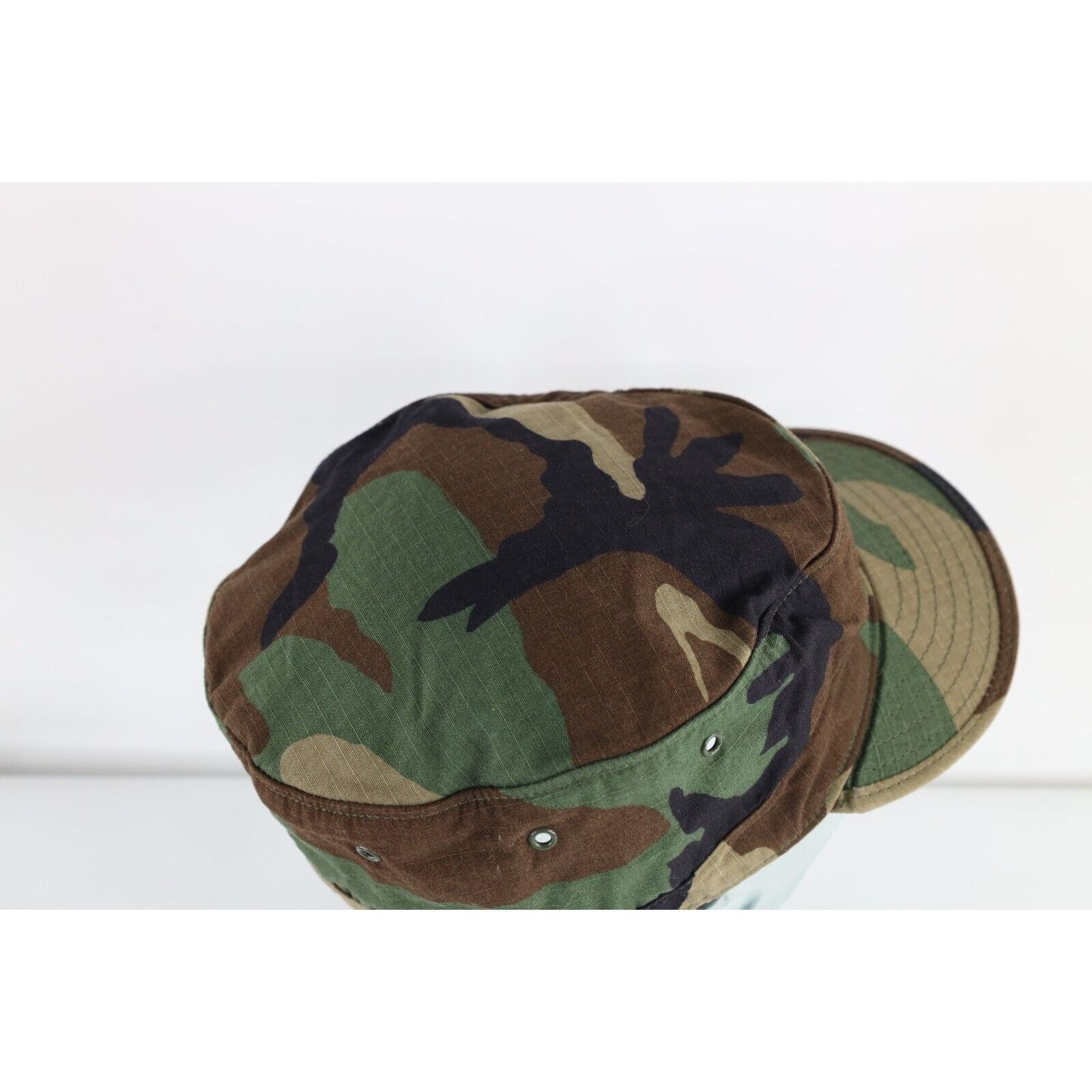 Vintage Vintage 90s Faded Military Issue Camouflage Hot Weather Cap Size ONE SIZE - 5 Thumbnail