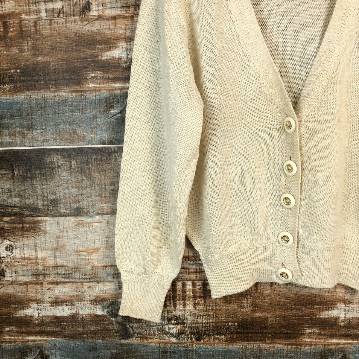 Homespun Knitwear Ellel Saison Brown Cardigan Knitwear #A1603 Size S / US 4 / IT 40 - 7 Thumbnail