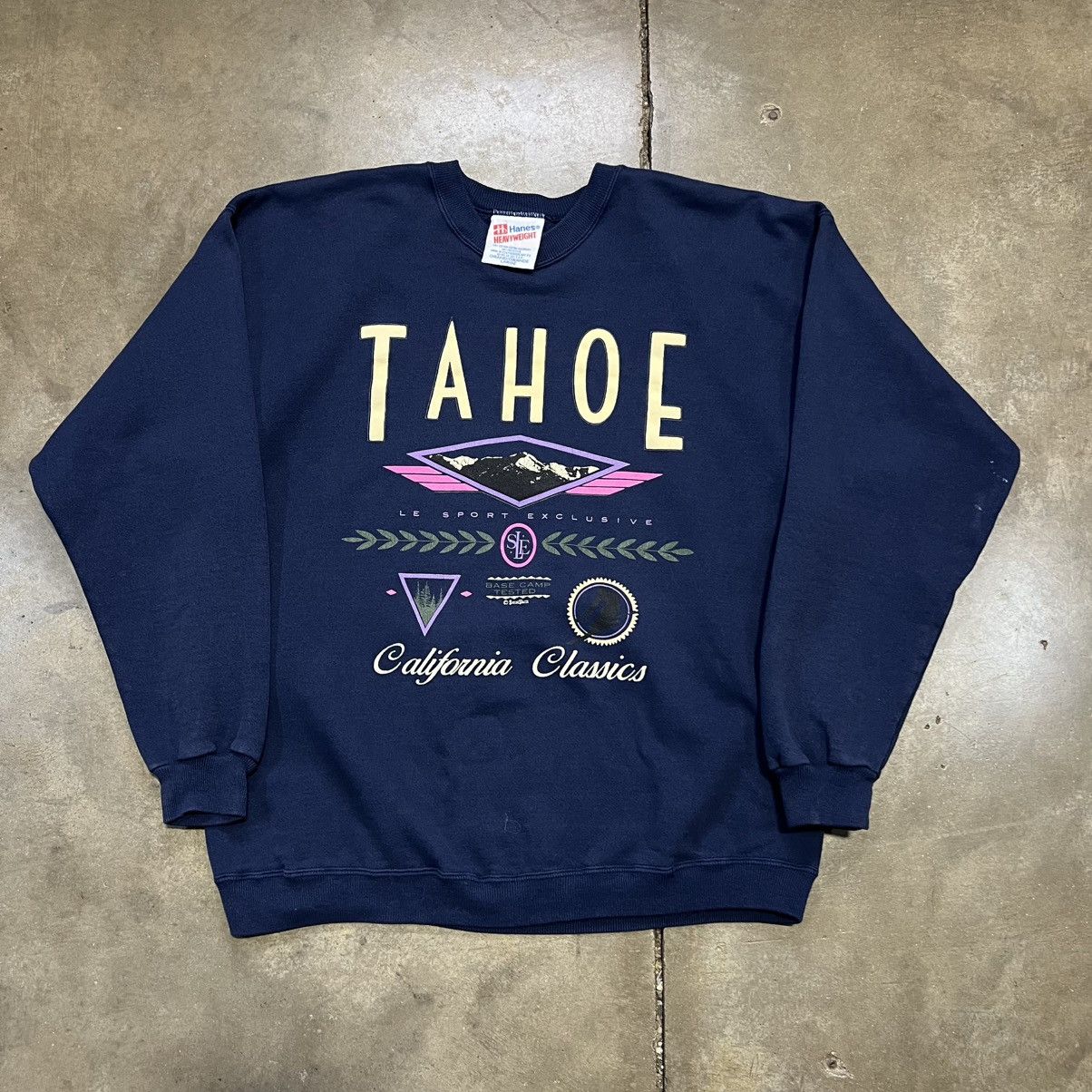Vintage Vintage Lake Tahoe California Crewneck Sweatshirt Ski Nature Size US L / EU 52-54 / 3 - 6 Thumbnail