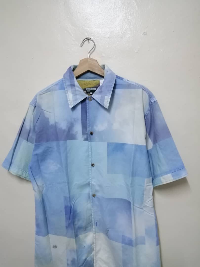 Paul Smith × Vintage Vintage Paul Smith Jeans Aeroplane Button Shirt Size US M / EU 48-50 / 2 - 2 Thumbnail