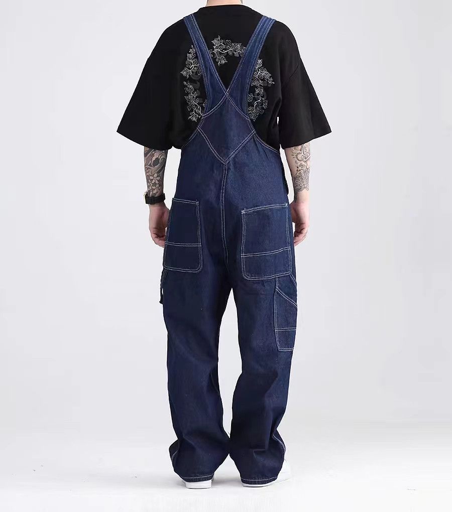 Japanese Brand × Vintage Vintage Loose Back Workwear One-piece Jeans Size US 34 / EU 50 - 6 Thumbnail