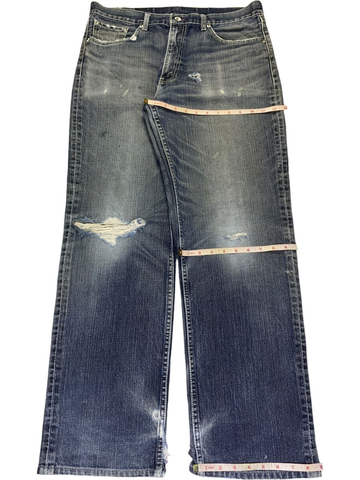 Levi's Vintage 90s Levis 502 Faded Wash Distressed Baggy Jeans Size US 34 / EU 50 - 14 Thumbnail