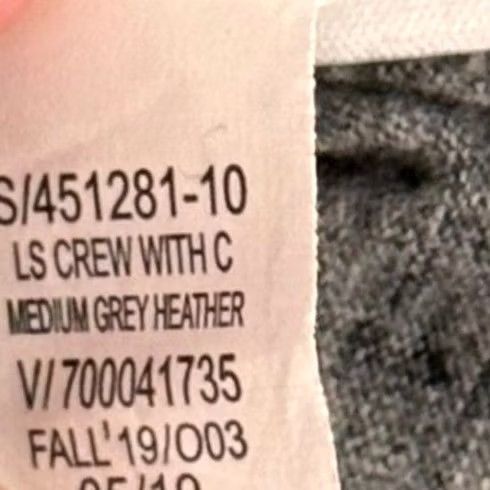 Old Navy Old Navy Mens M LS T Shirt Grey Soft Washed Crew Neck Heathered Basics NWT Size US M / EU 48-50 / 2 - 4 Thumbnail