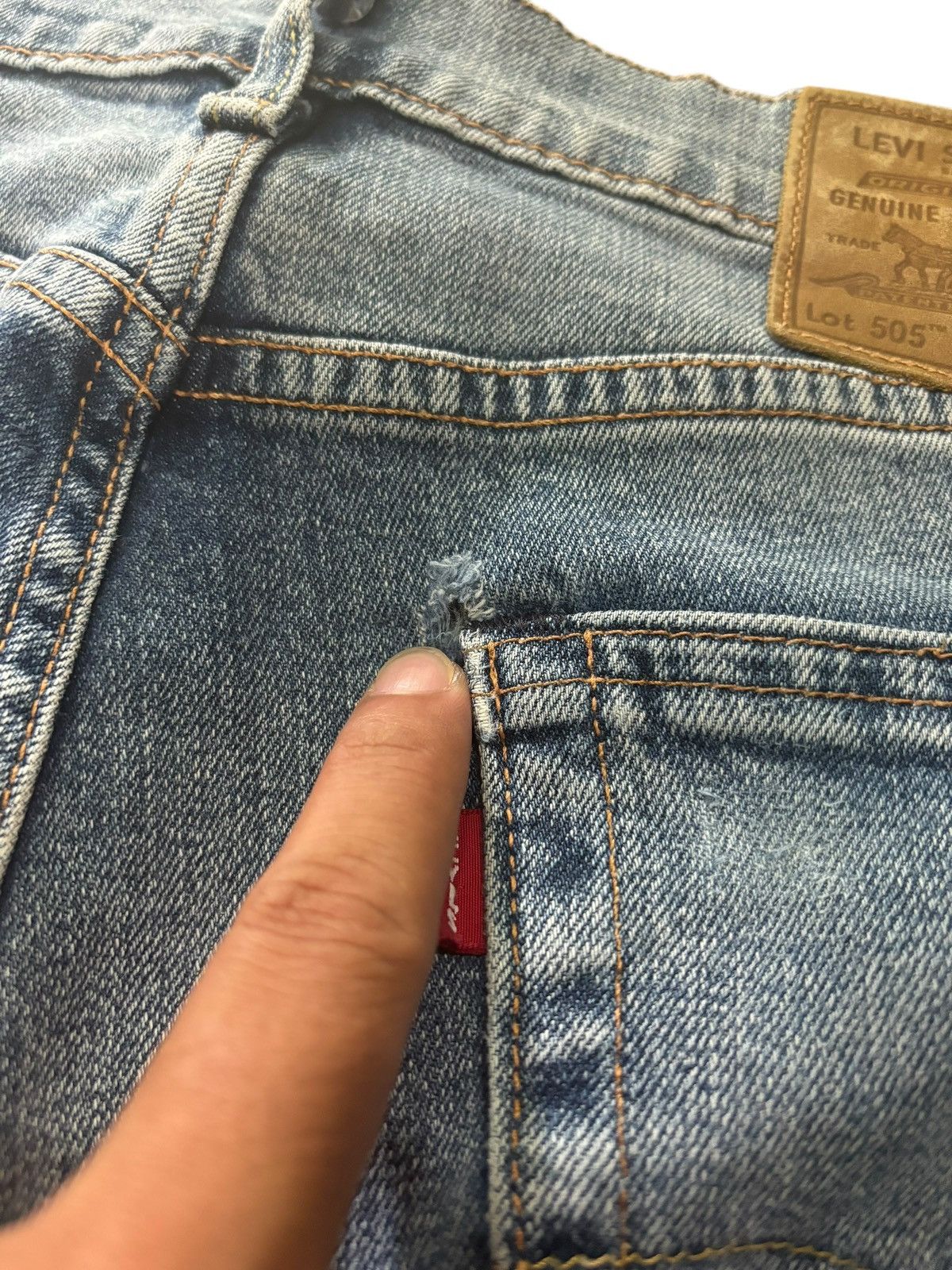Levi's × Levi's Vintage Clothing × Vintage Y2k Levi’s Big E Lot 505 Faded Straight Cut Denim Jeans Size US 31 - 11 Thumbnail