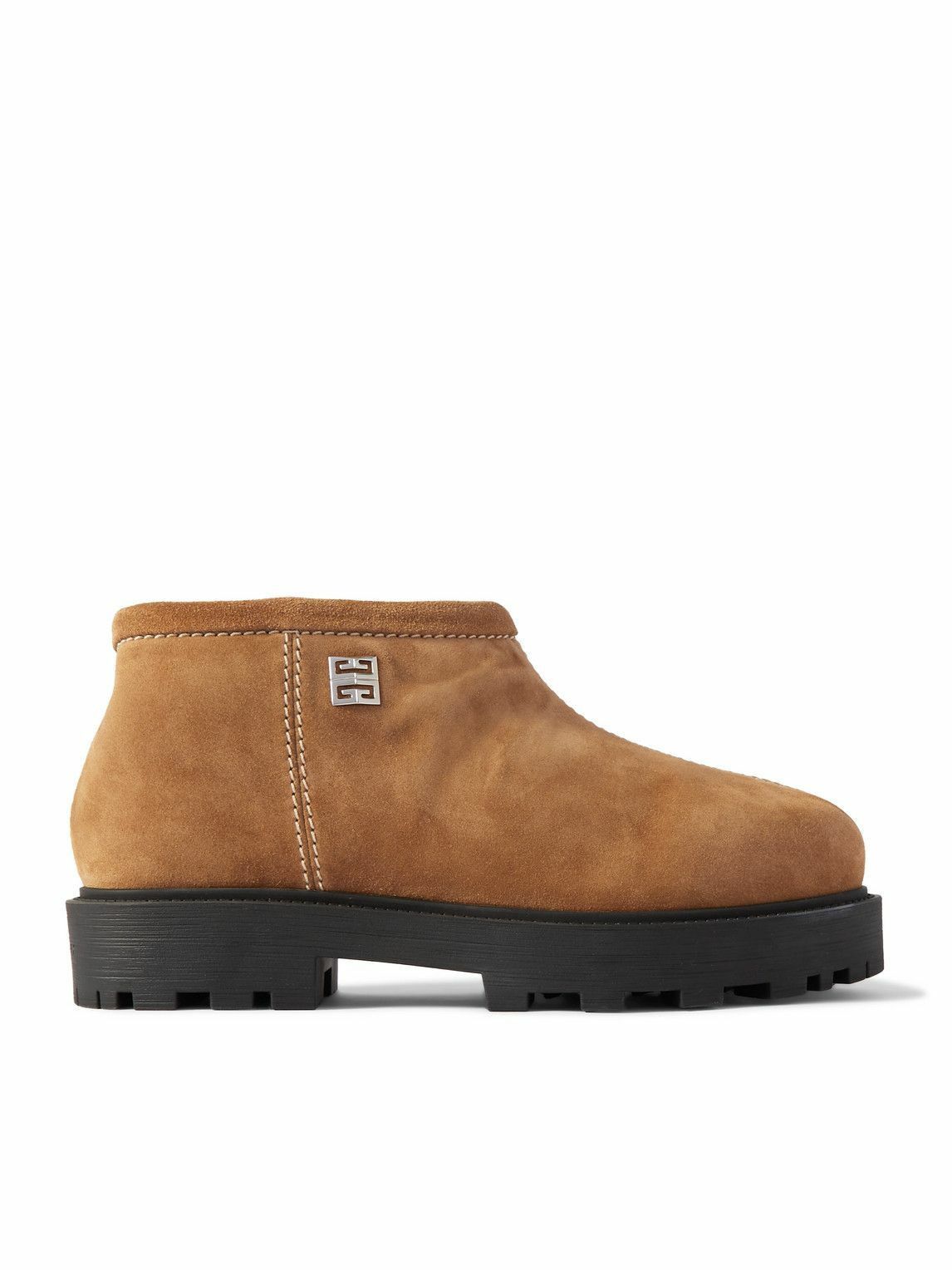 Givenchy o1srvl11e0125 Shearling Suede Boots in Brown Size US 9 / EU 42 - 1 Thumbnail