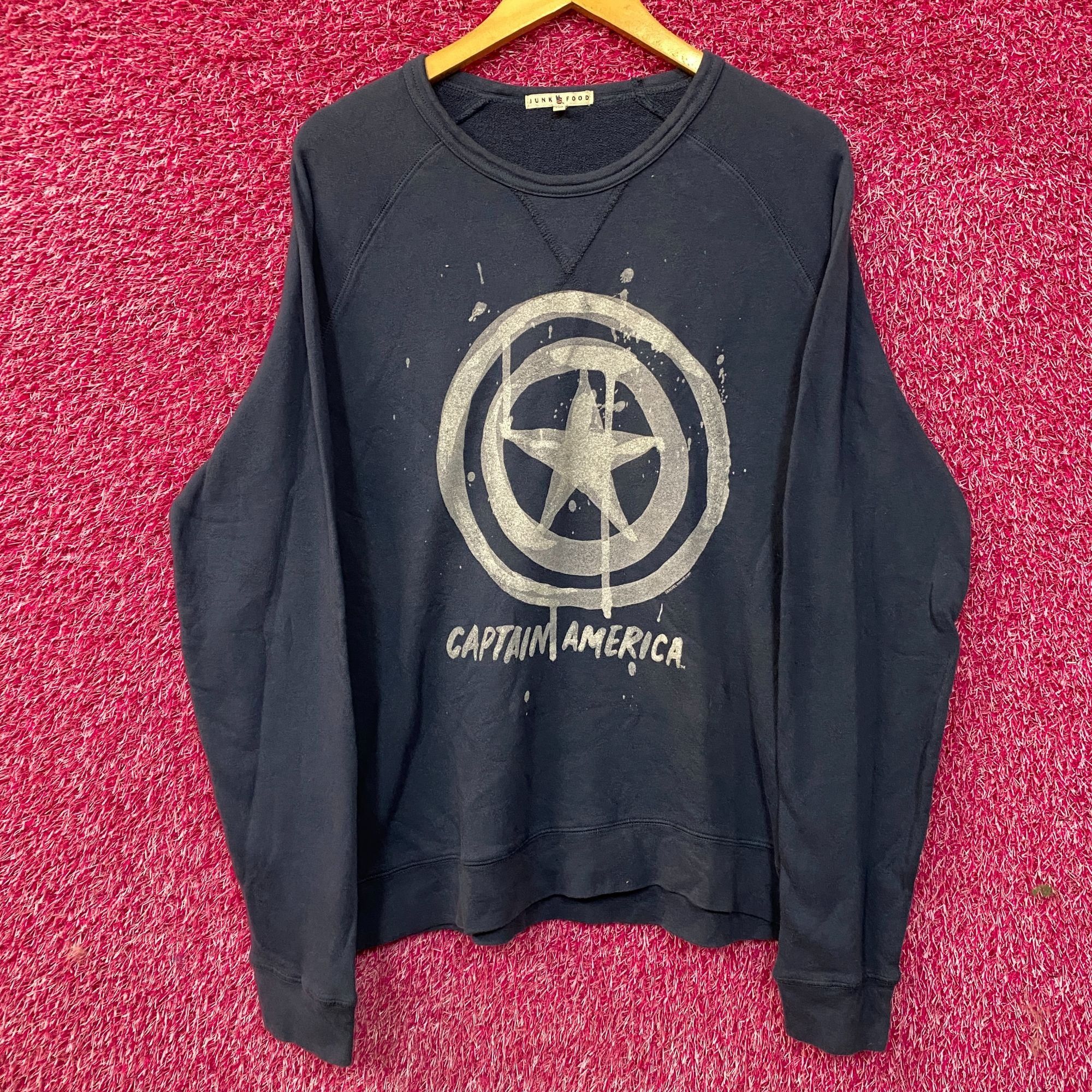 Junk Food Marvel Captain America Crewneck Sweatshirt Medium Size US M / EU 48-50 / 2 - 1 Thumbnail