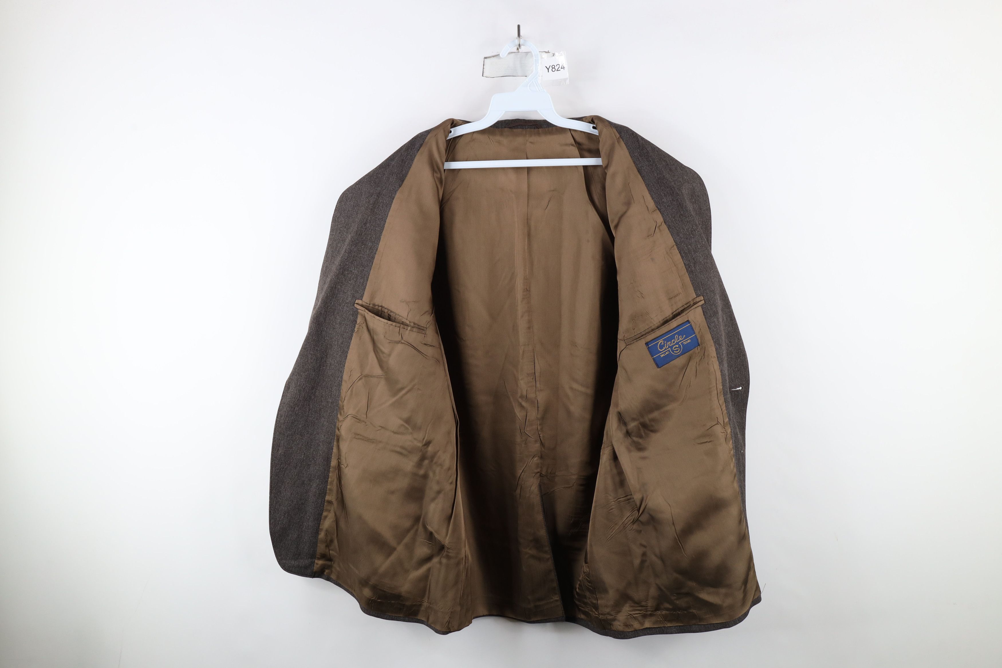 Vintage Vintage 90s Rockabilly Suit Coat Blazer Jacket Brown USA Size US XL / EU 56 / 4 - 12 Thumbnail