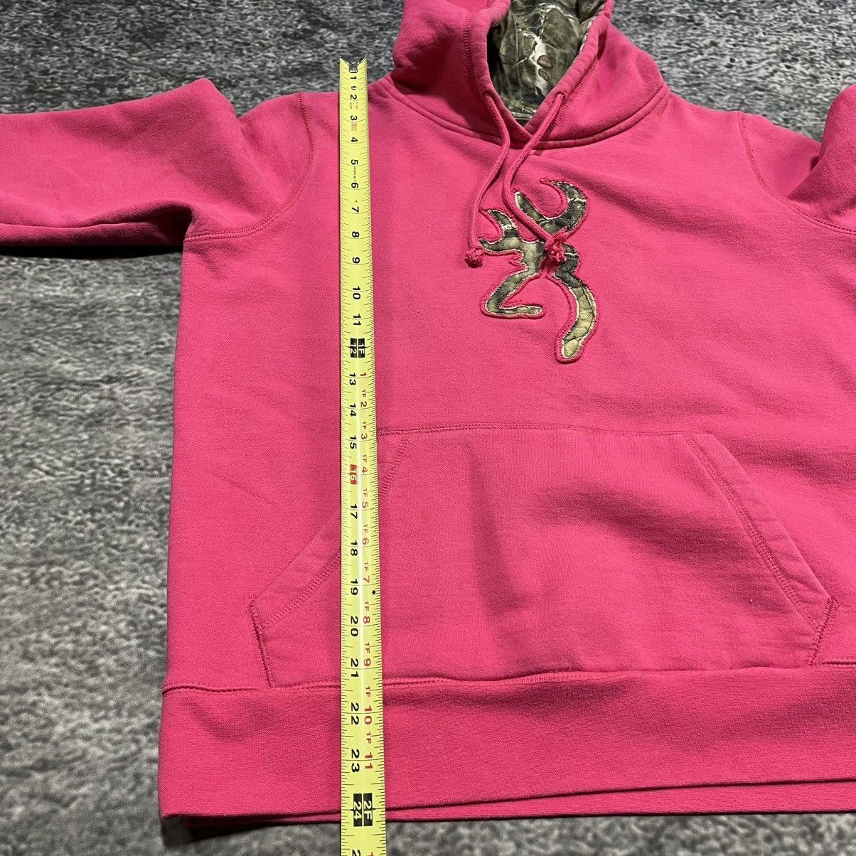 Realtree Vintage Y2K Browning Pink Grunge Skater Camo Outdoor Hoodie Size US S / EU 44-46 / 1 - 9 Thumbnail