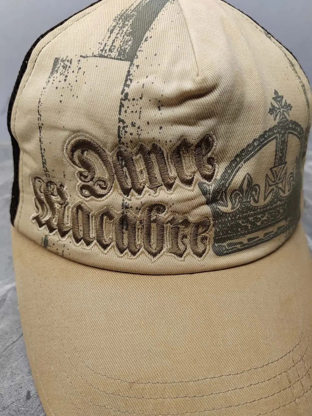 Japanese Brand Vintage Dance Macabre Distressed Style Trucker Cap Hat Size ONE SIZE - 2 Thumbnail