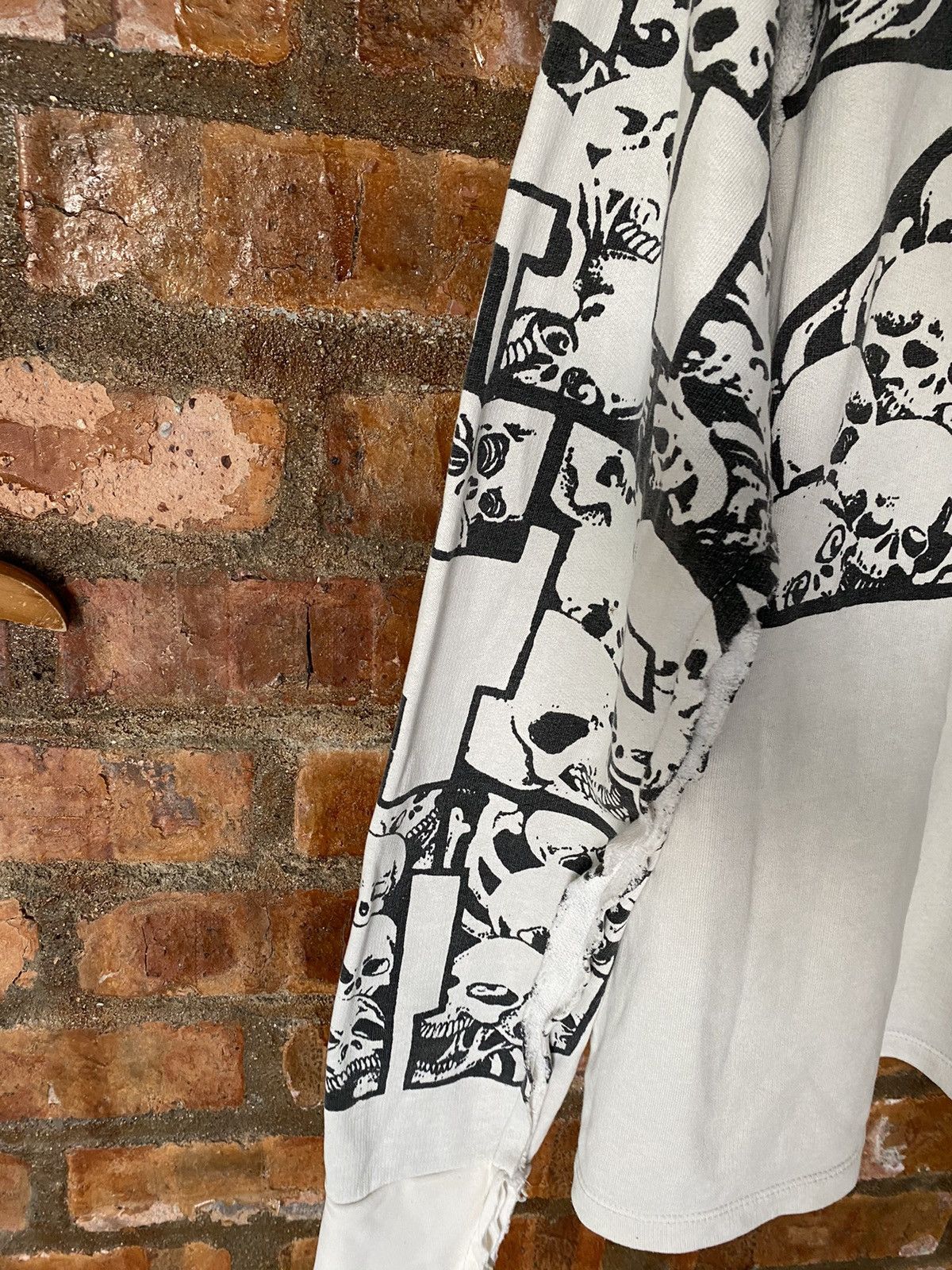Japanese Brand Vtg Buddist Punk Japan cut and fringe Skull full zip hoodie Size US M / EU 48-50 / 2 - 20 Thumbnail