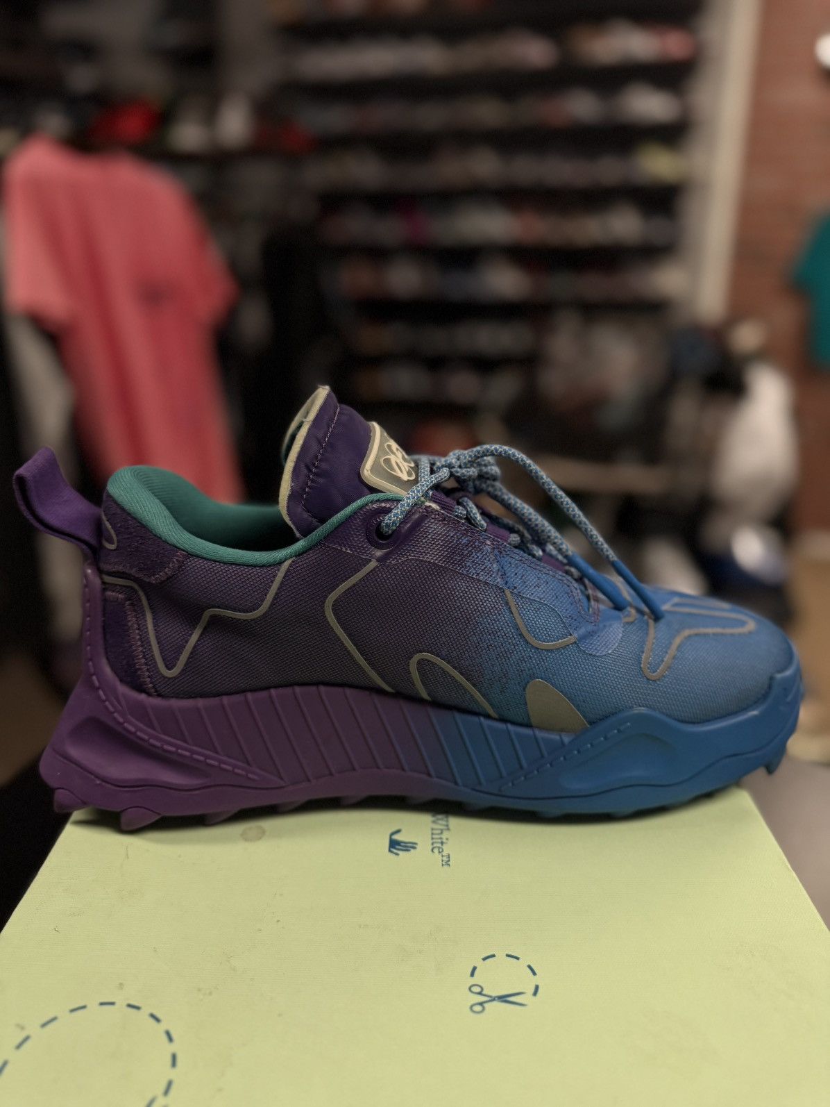 Off-White Off White ODYS 1000 Purple Blue $850 Retail 44EU/11US Size US 11 / EU 44 - 6 Thumbnail