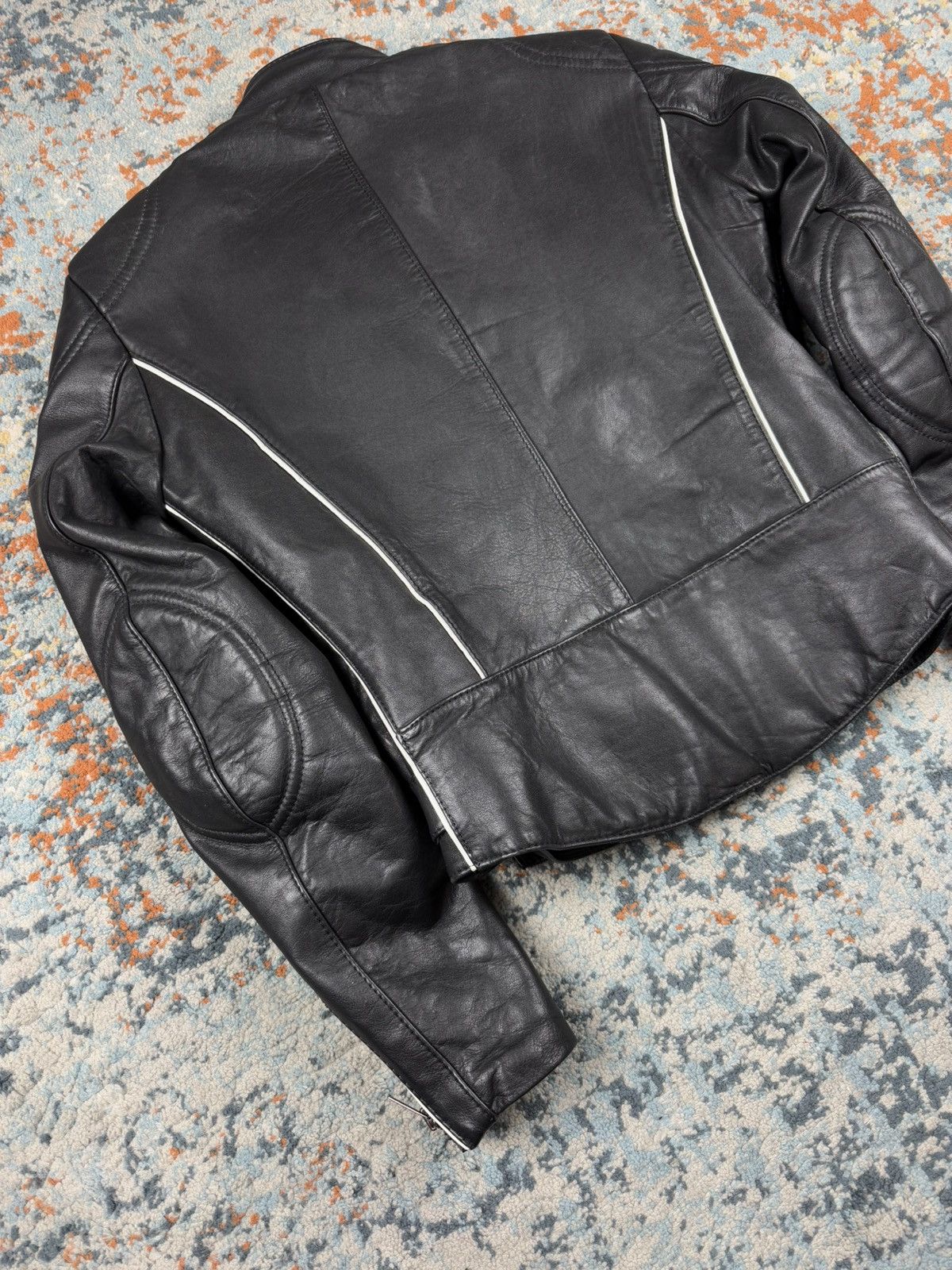 Vintage Vintage 90s Moto Star real leather biker racing jacket Size US XS / EU 42 / 0 - 5 Thumbnail