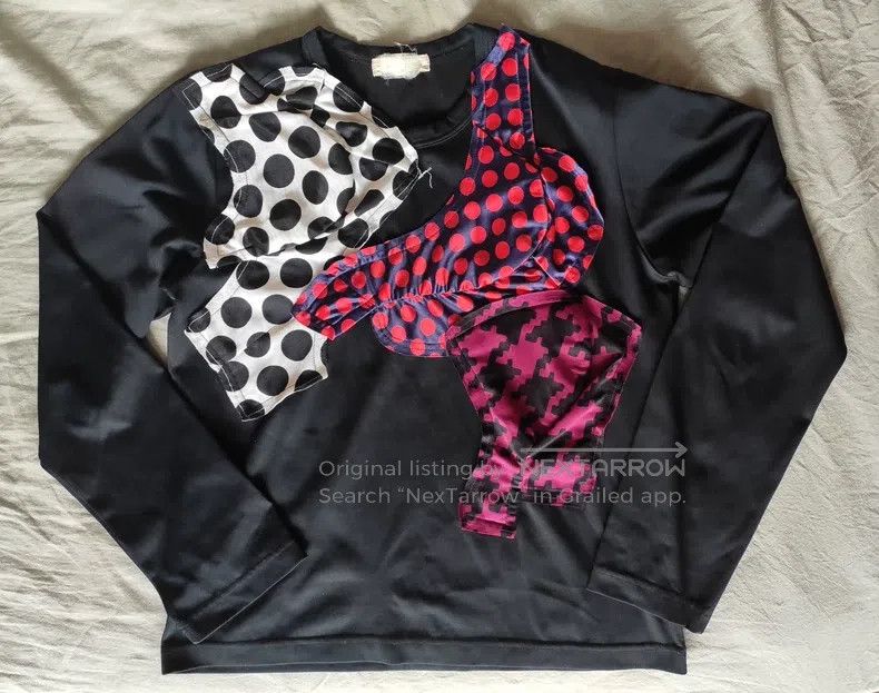 Comme des Garcons Comme Des Garcons Polka Dot Splice Long Sleeve Size S / US 4 / IT 40 - 1 Thumbnail