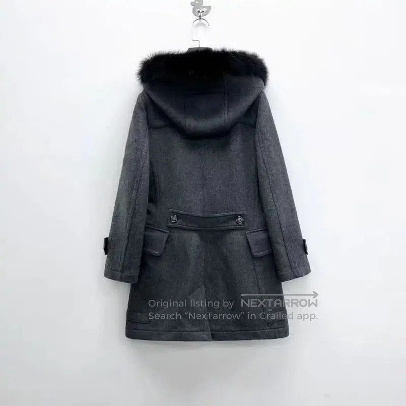 Burberry Burberry Gray Wool Duffle Coat with Hood. Size S / US 4 / IT 40 - 2 Thumbnail