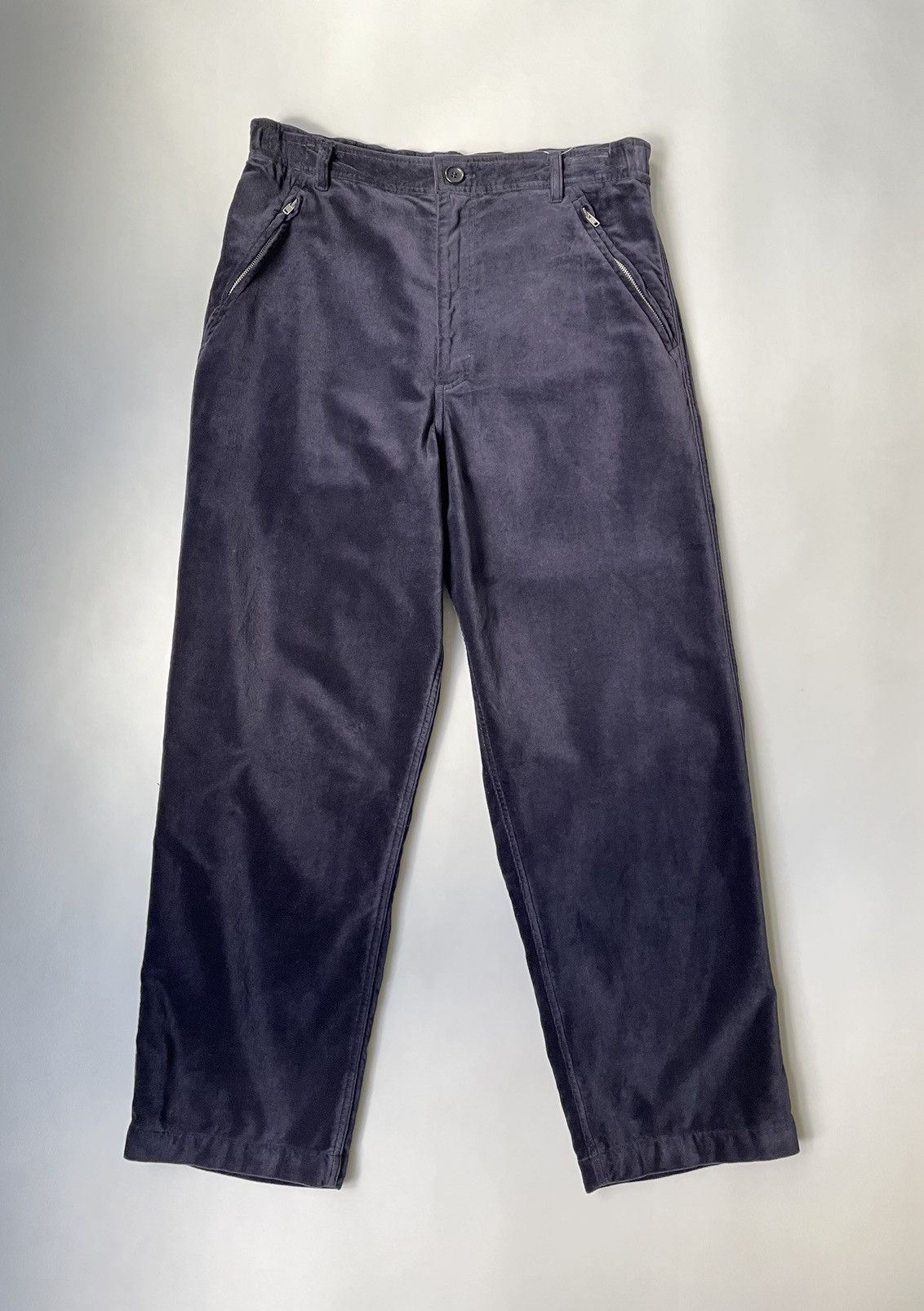 Comme des Garcons Blue Velvet Utility Trousers Size US 34 / EU 50 - 2 Thumbnail