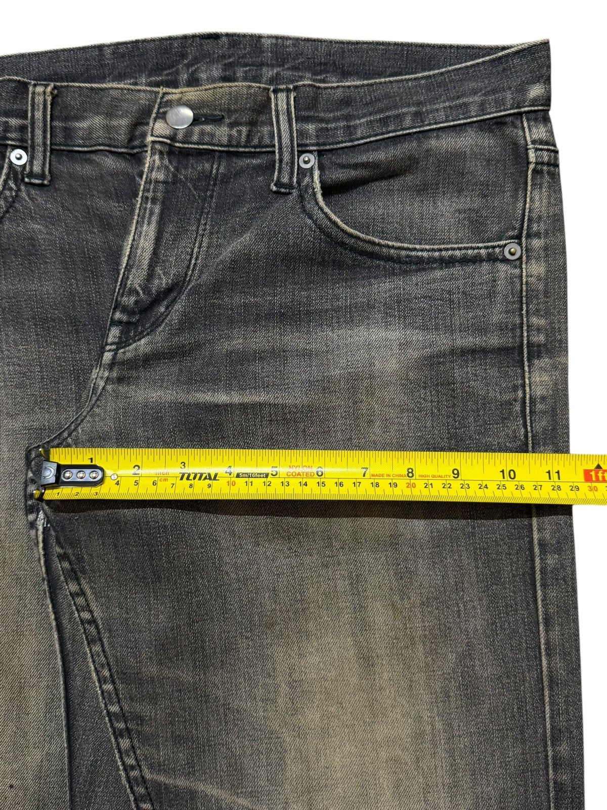 Hysteric Glamour Vintage Y2K Japanese Brand Mud Wash Faded Distress Straight Size US 33 - 12 Thumbnail