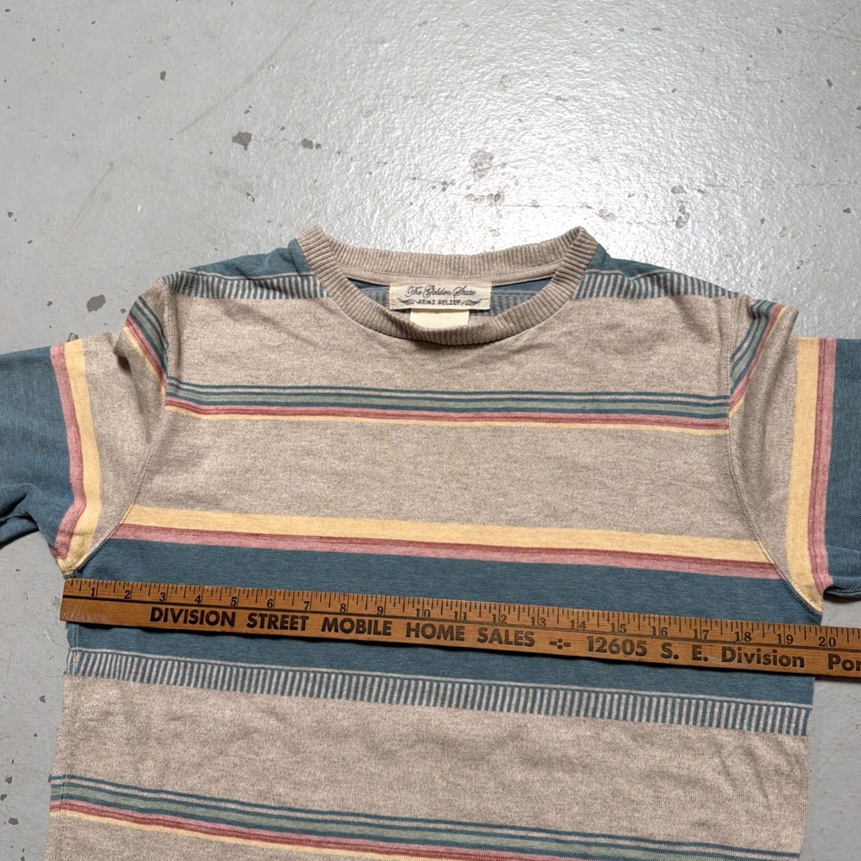 Vintage The Golden State Remi Relief Shirt S Stripe Knit Cotton Made Japan Size US S / EU 44-46 / 1 - 2 Thumbnail