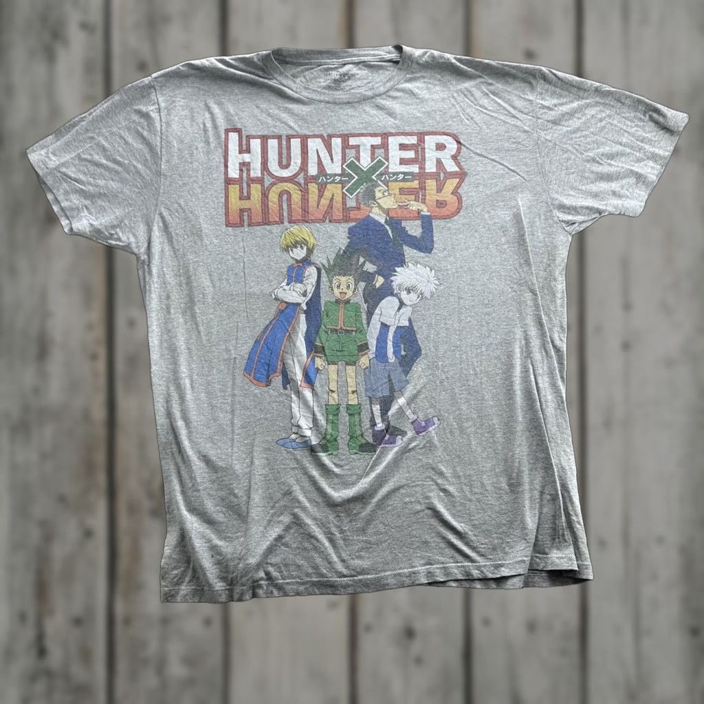 Other Hunter x Hunter Shirt Mens 2XL Gray Anime Graphic Tee Manga Gon Killua Kurapika Size US XXL / EU 58 / 5 - 1 Thumbnail