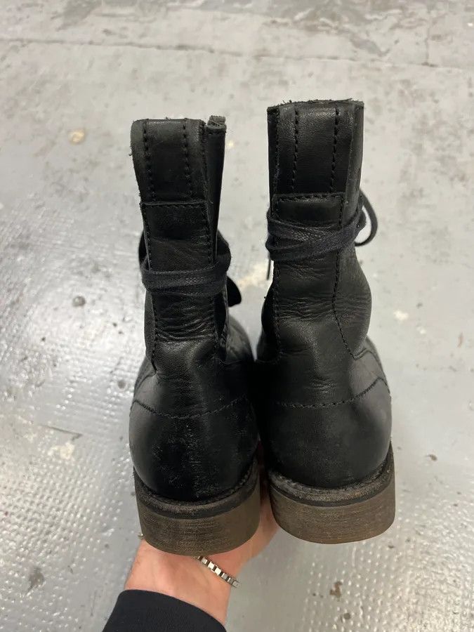 Dirk Bikkembergs Dirk Bikkembergs Black Combat Leather Boots Size US 7 / EU 40 - 6 Thumbnail