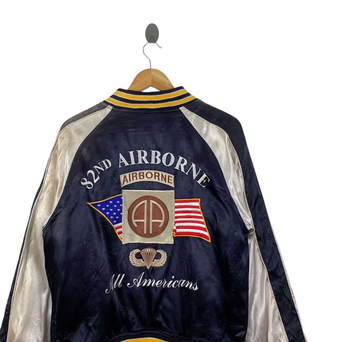 Vintage Vintage ALL AMERICANS AIRBORNE Military Sukajan Bomber Size US M / EU 48-50 / 2 - 9 Thumbnail