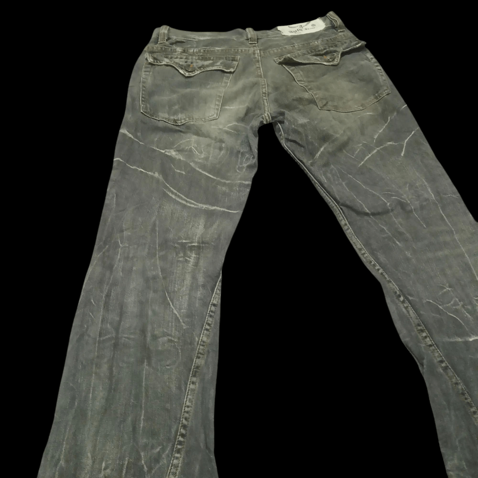 Who Decides War 💥Insane 90s Japanese Antful Jeans Distressed Flared bootcut Size US 30 / EU 46 - 11 Thumbnail