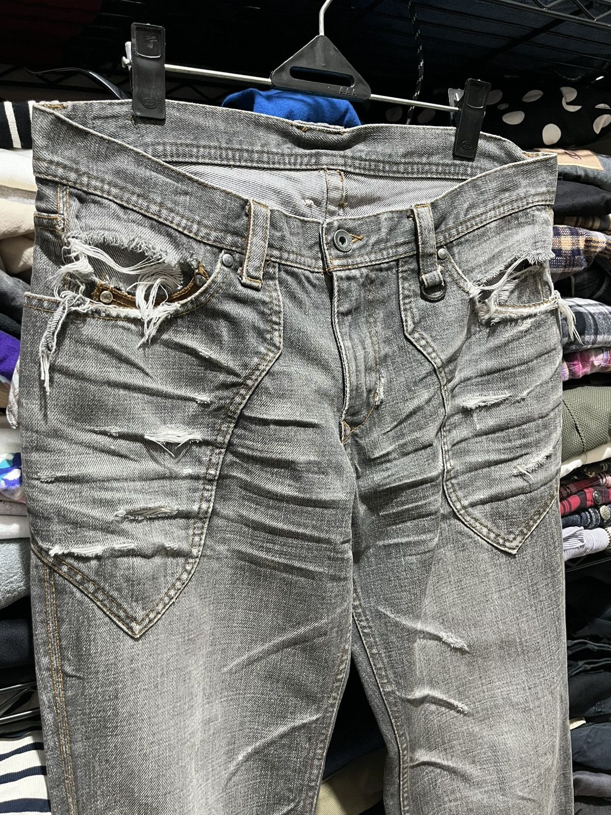 If Six Was Nine 2000's Japanese Brand Nicole Club For Men Jeans Size US 31 - 2 Thumbnail
