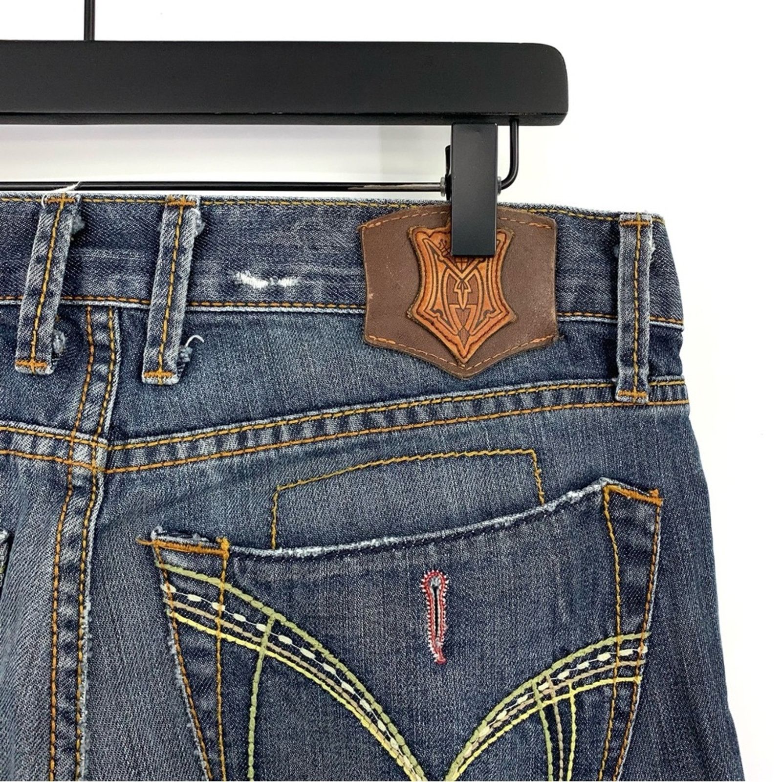 Monarchy MONARCHY Boot Cut Jeans Medium Blue Wash 34x31 Size US 34 / EU 50 - 9 Thumbnail