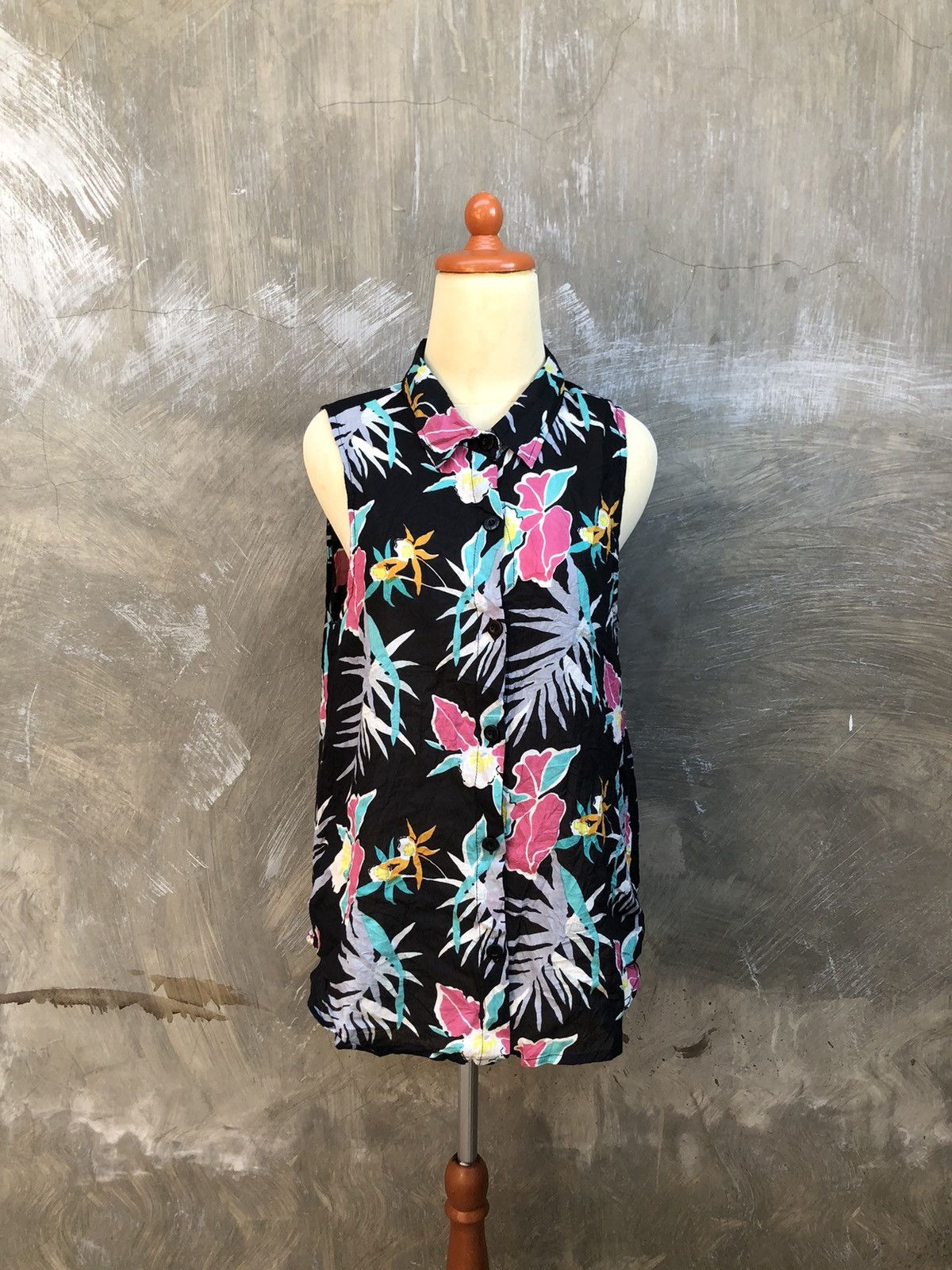 Stussy Stussy Floral Summer Vibes Sleeveless Tops Size S / US 4 / IT 40 - 1 Thumbnail