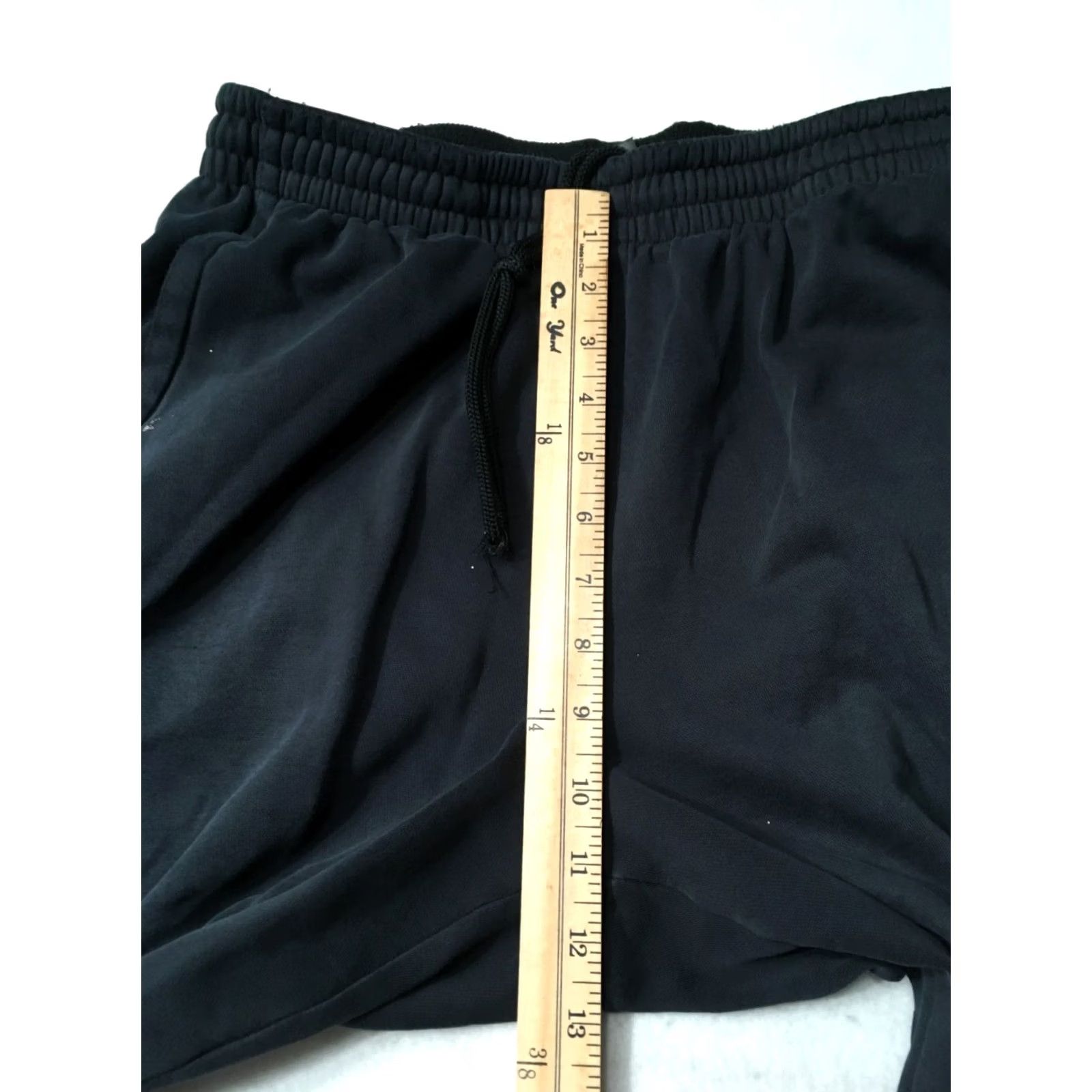 Adidas Adidas Pants Black Adults Large Classic Sweatpants Fleece Cotton 30” Regular Waist Drawstring Vintage Men Size US 33 - 6 Thumbnail
