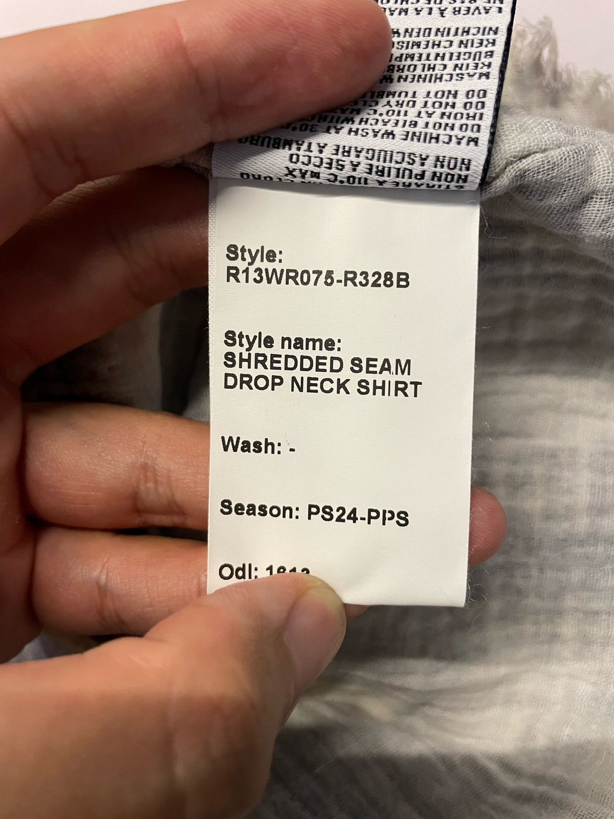 R13 R13 24SS Shredded Seam Bleached Plaid Oversize Flannel Shirt Size US S / EU 44-46 / 1 - 12 Thumbnail