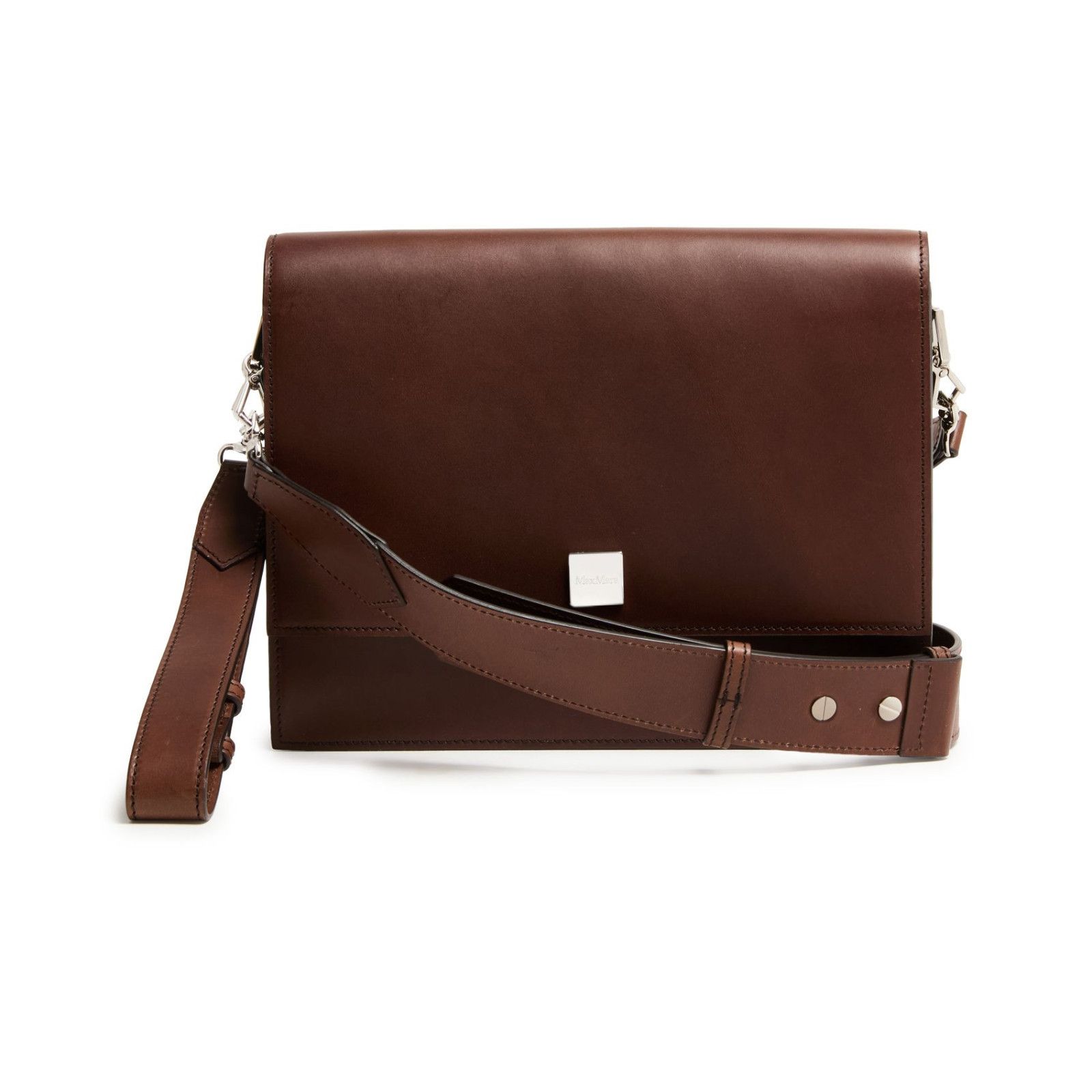 MAX MARA Bianca Brown Shoulder Bag New And Authentic