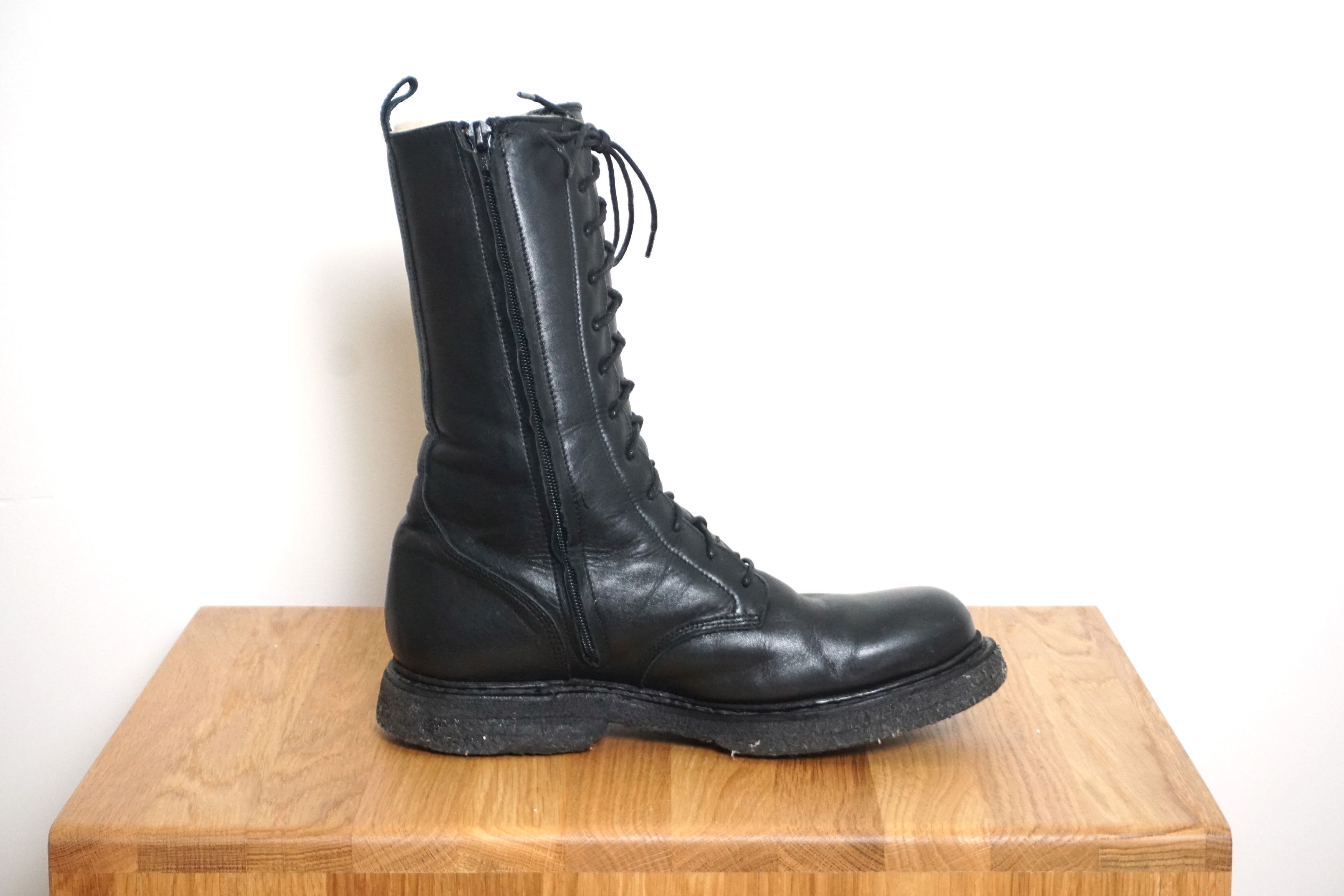 Balmain FW11 Shearling Ranger Boots by Christophe Decarnin Size US 7 / EU 40 - 9 Thumbnail