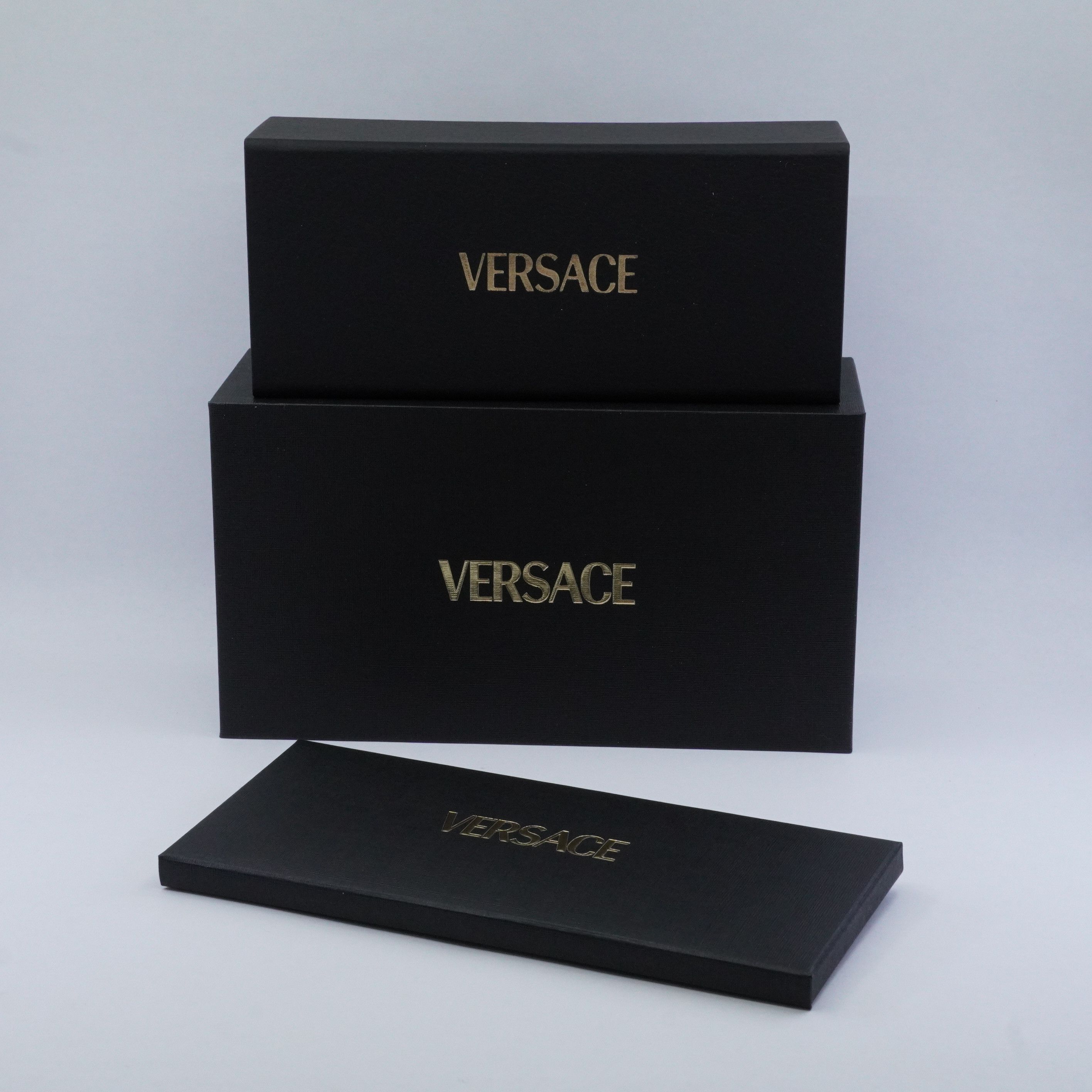 Versace Versace VE4464 GB1/87 Sunglasses Black Square Frame Size ONE SIZE - 12 Thumbnail