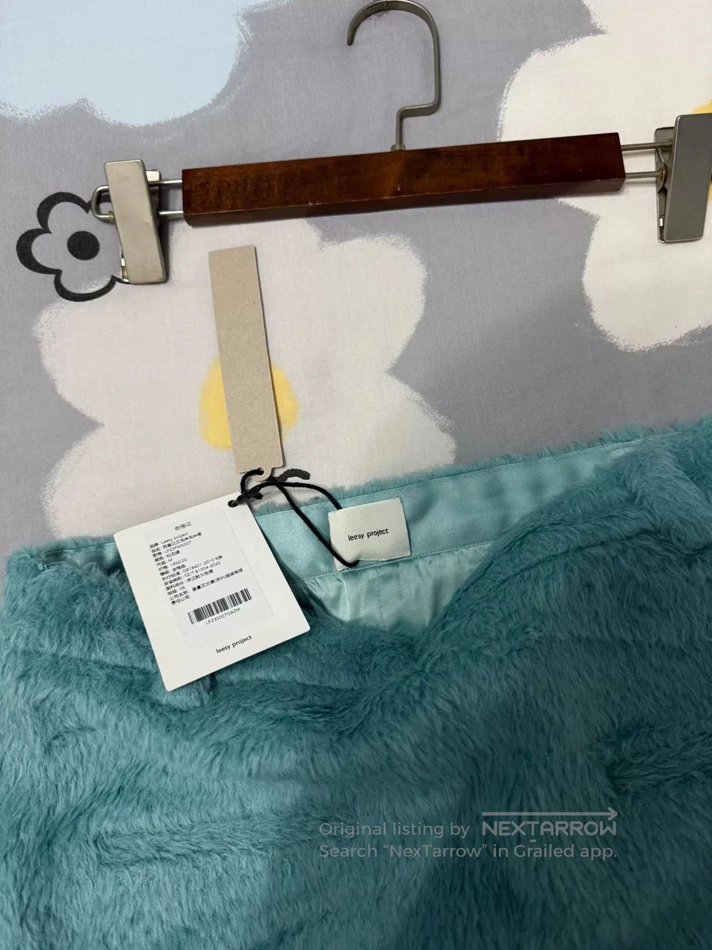 Japanese Brand Leesy Project Wool Midi Skirt. Size 39" - 6 Thumbnail