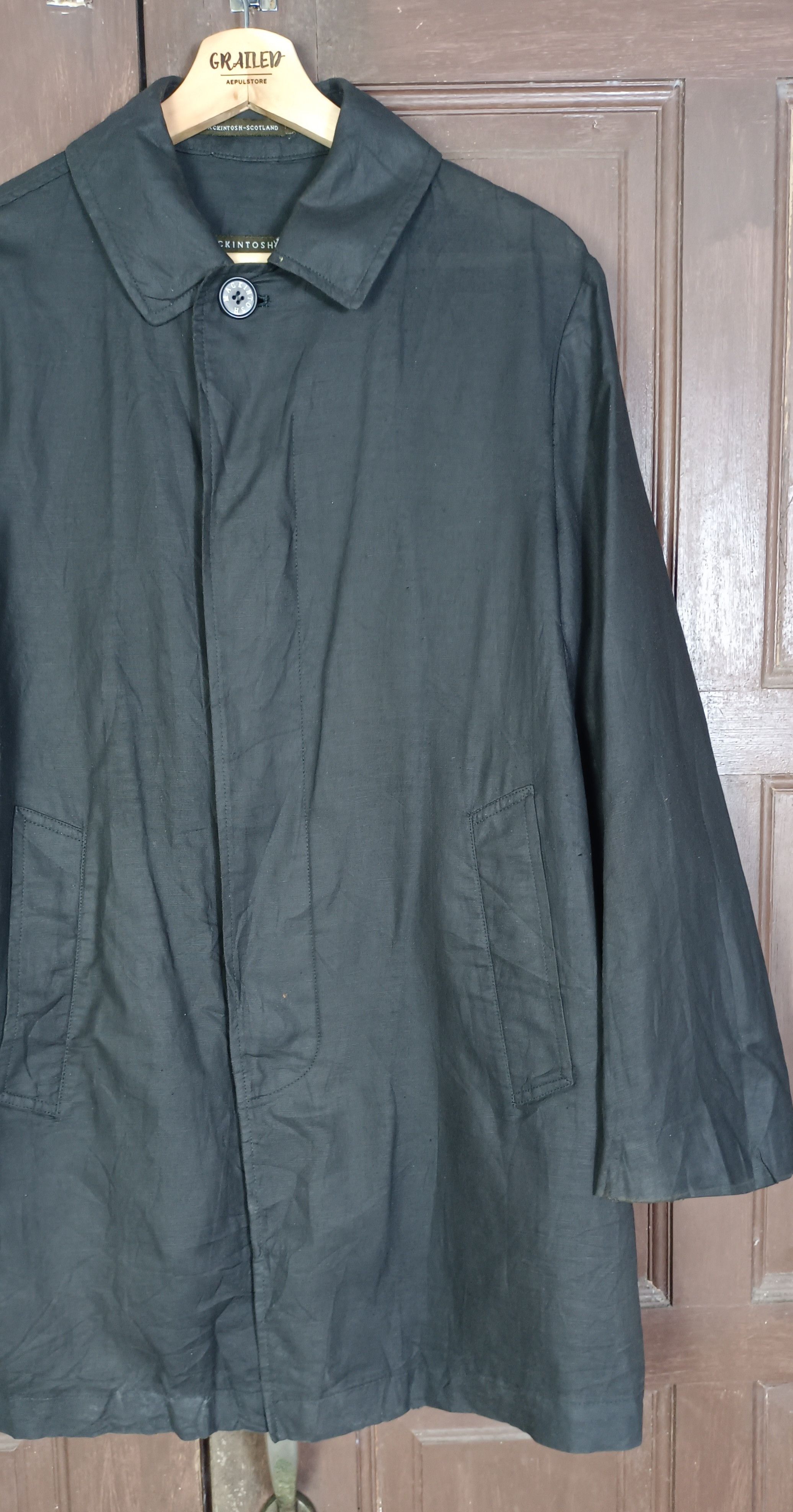 Mackintosh Rare💥Mackintosh Scotland Button Up Super Black Jacket Size US M / EU 48-50 / 2 - 3 Thumbnail