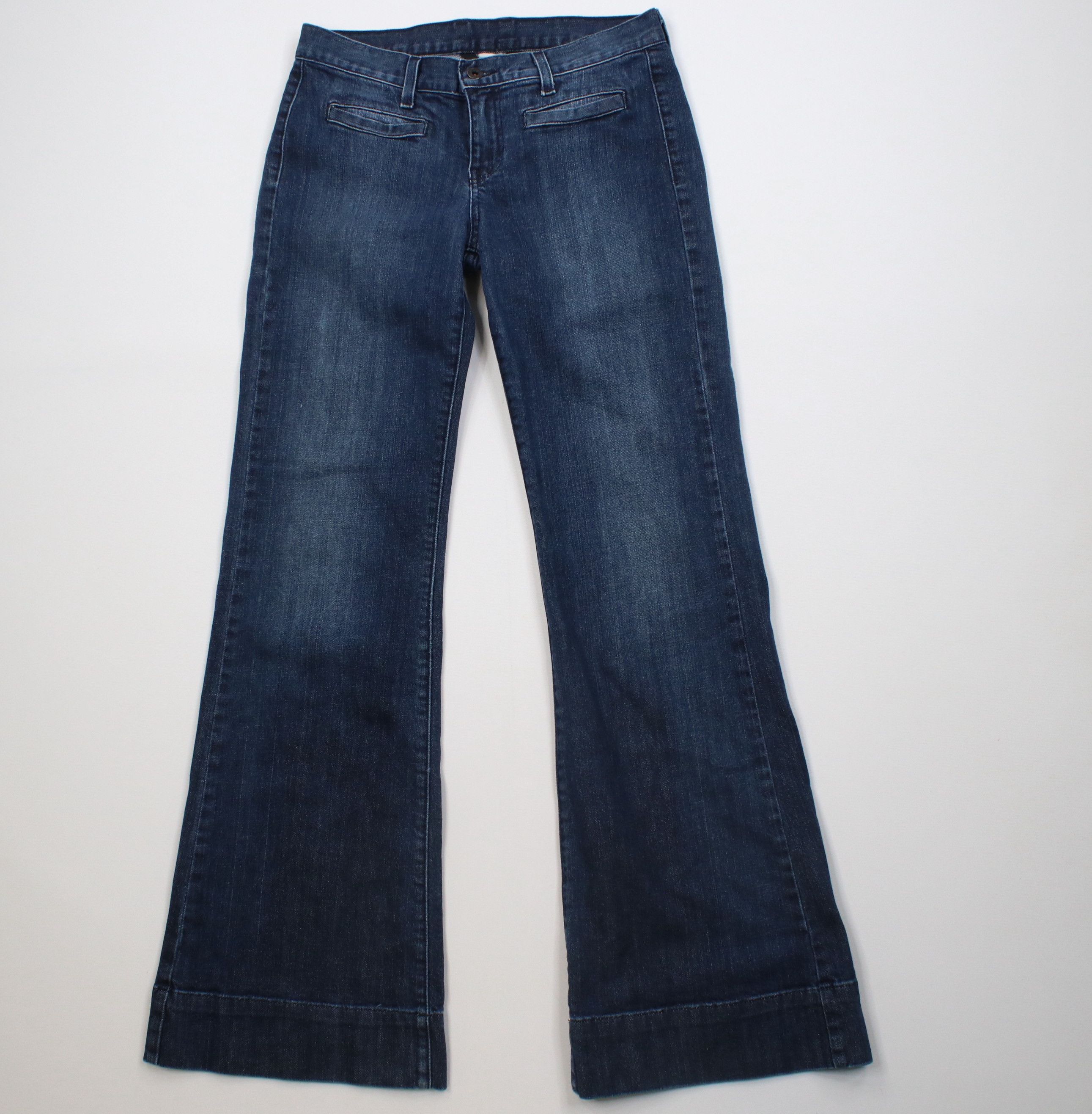 Lucky Brand Vintage 90s Y2K Lucky Brand Flared Wide Leg Jeans USA Size 30" / US 8 / IT 44 - 1 Thumbnail